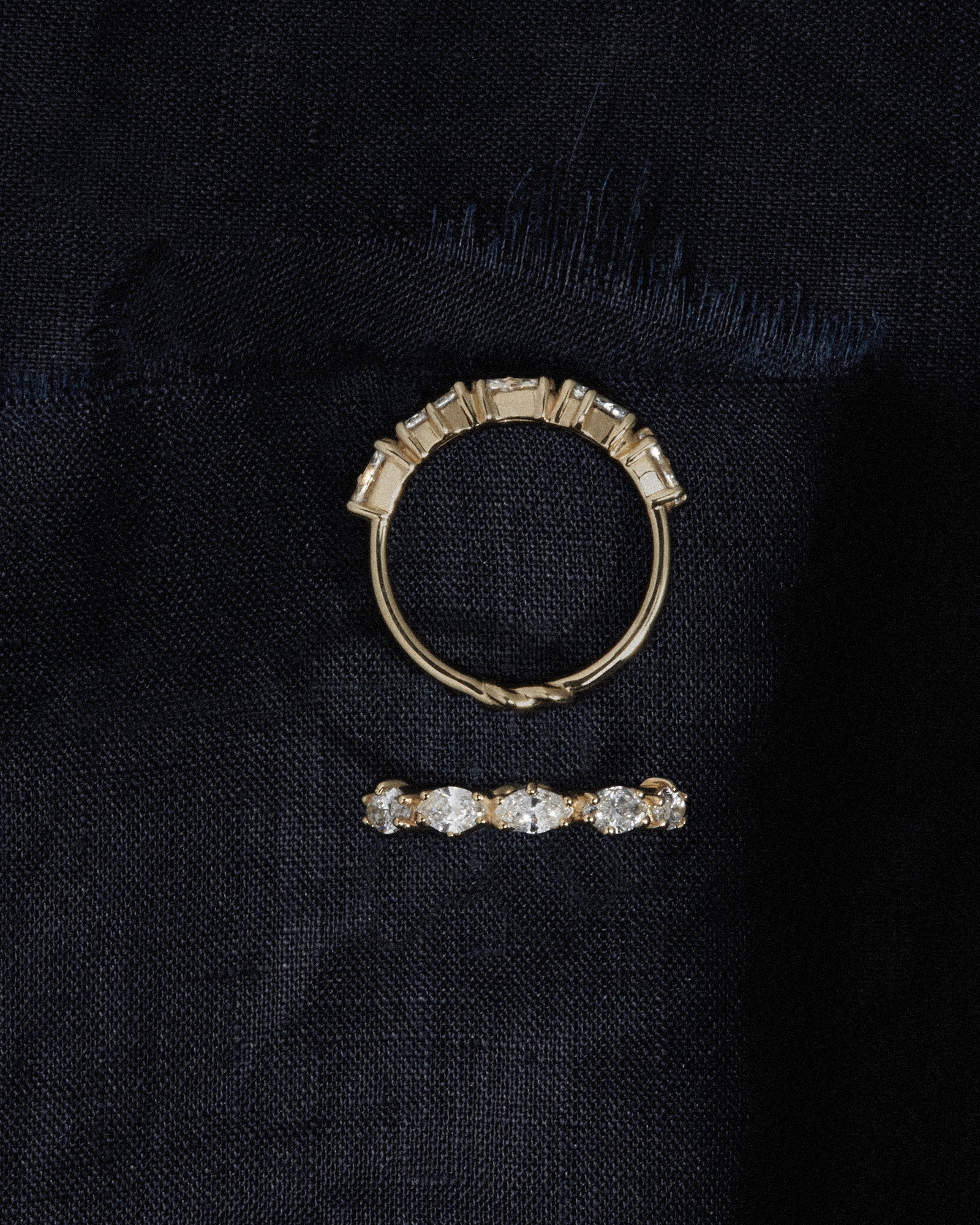 Love Knot Ring Diamond Solid Gold