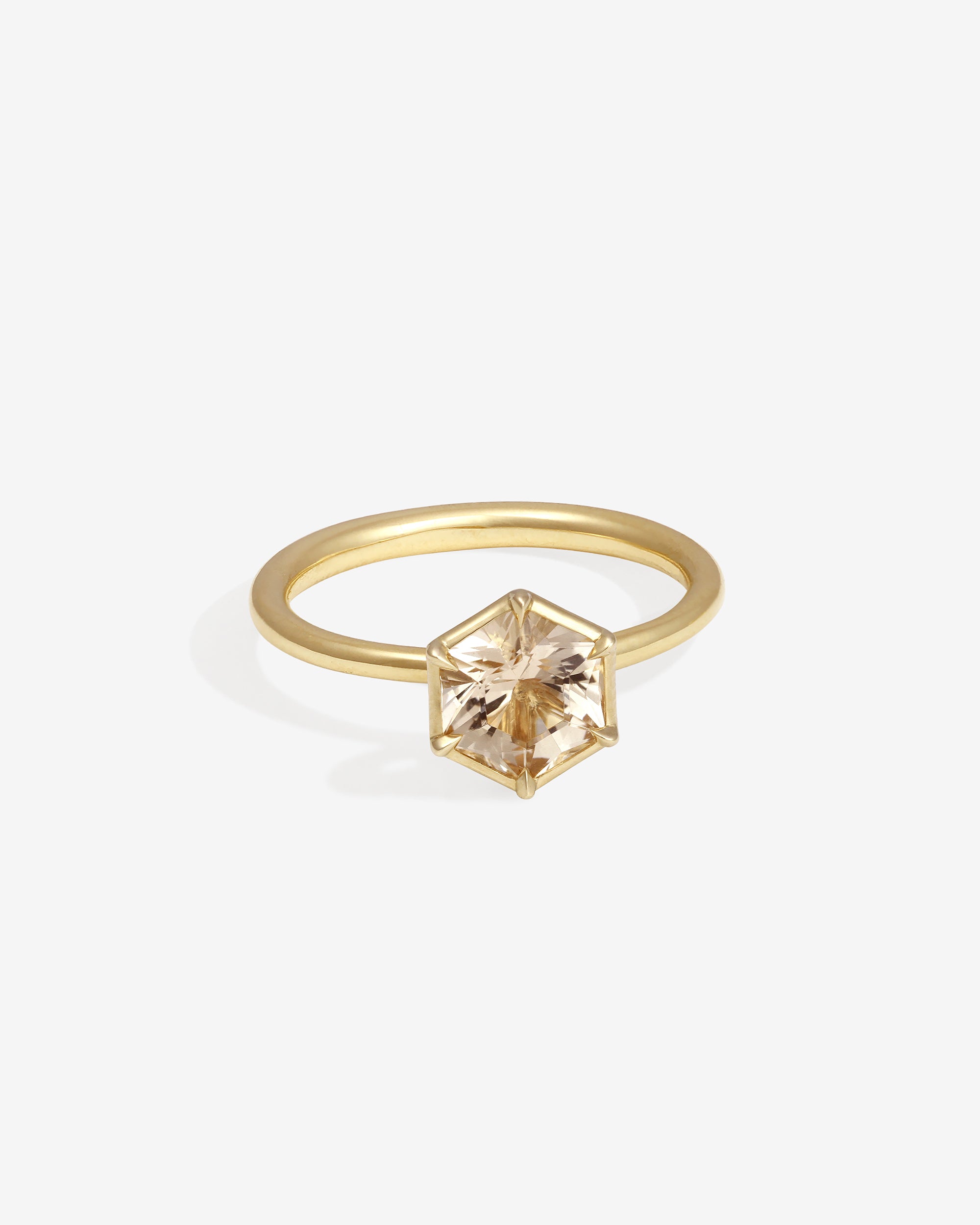 Azalea Ring 1.32ct Morganite Solid Gold