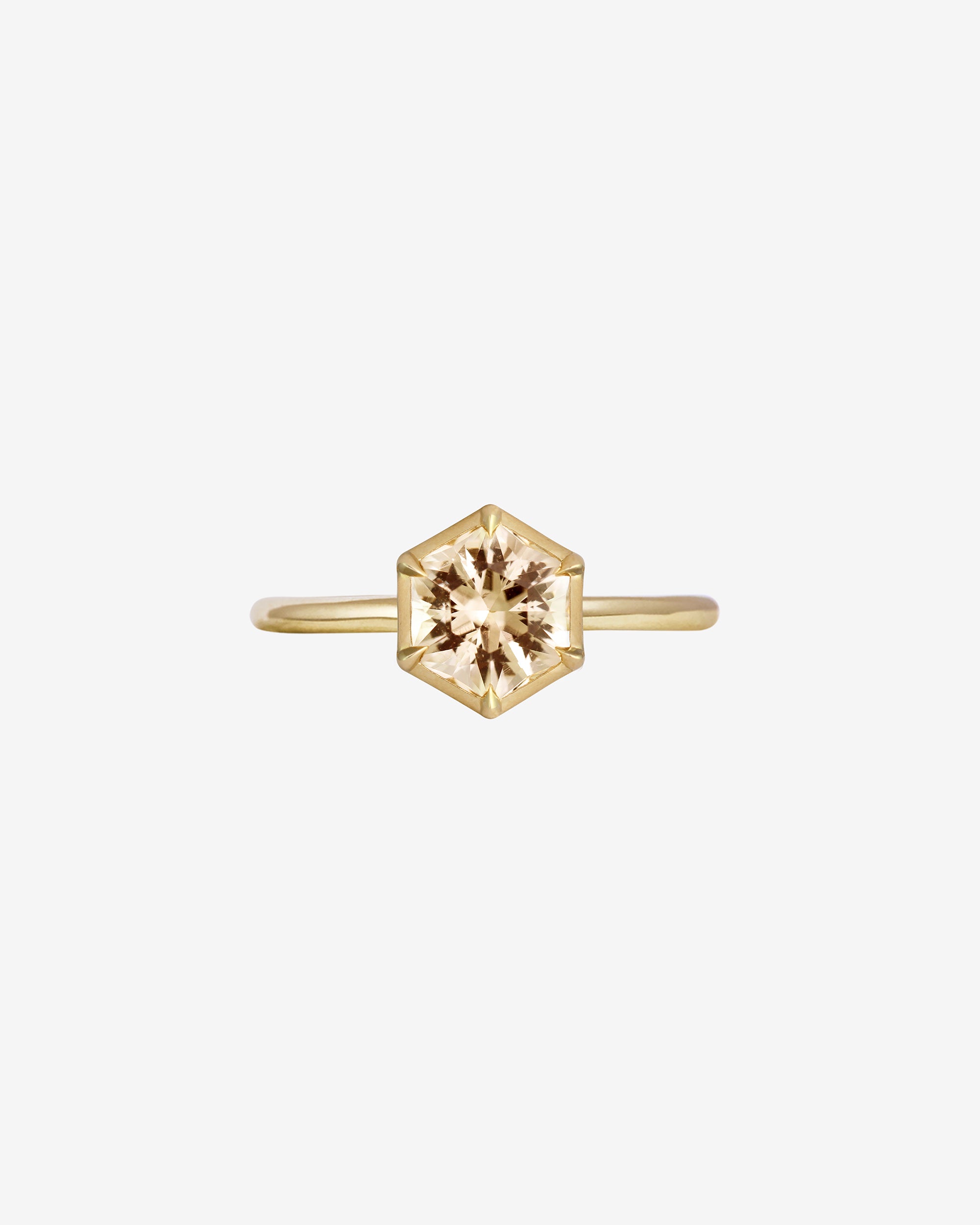 Azalea Ring 1.32ct Morganite Solid Gold
