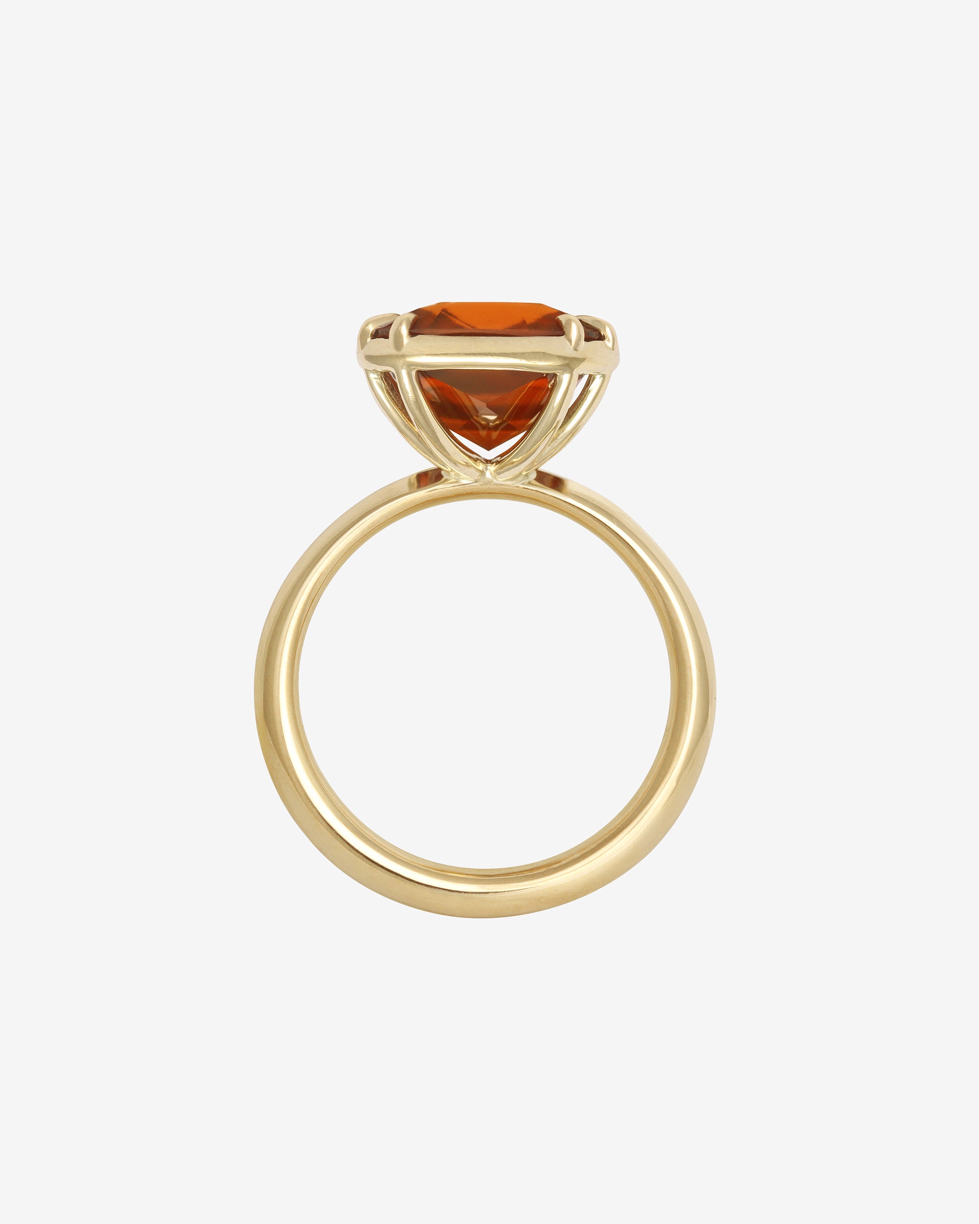 Azalea Pear 3.67ct Spessartite Ring Solid Gold