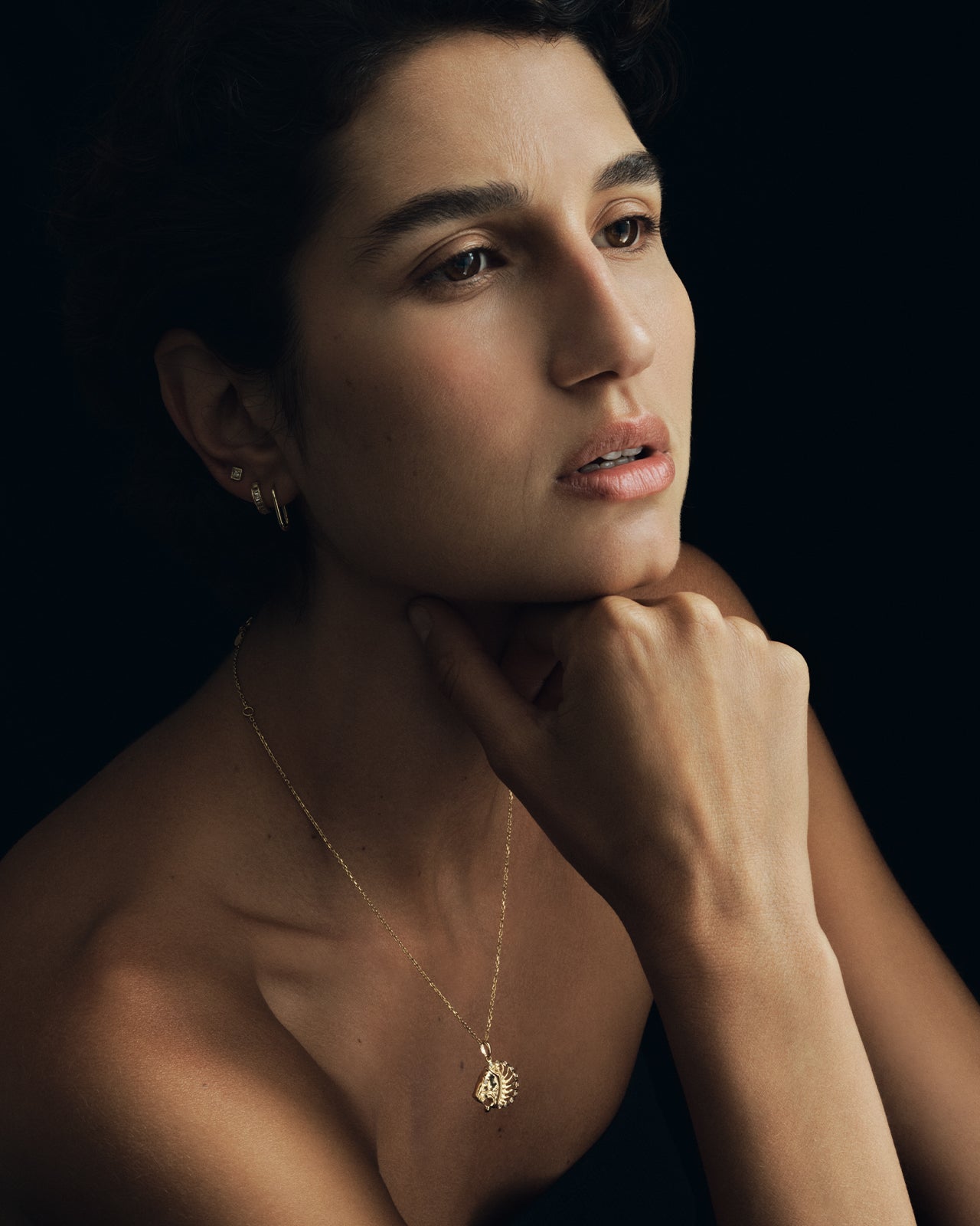 Babylon Necklace White Diamond Solid Gold