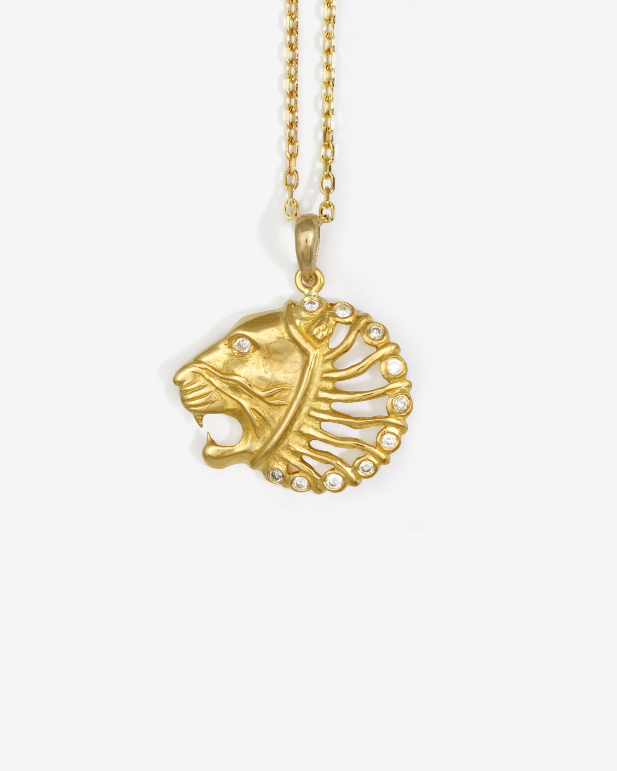 Babylon Necklace White Diamond Solid Gold