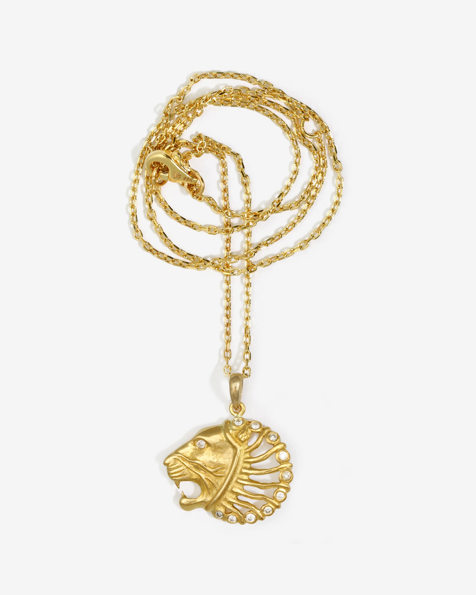 Babylon Necklace White Diamond Solid Gold