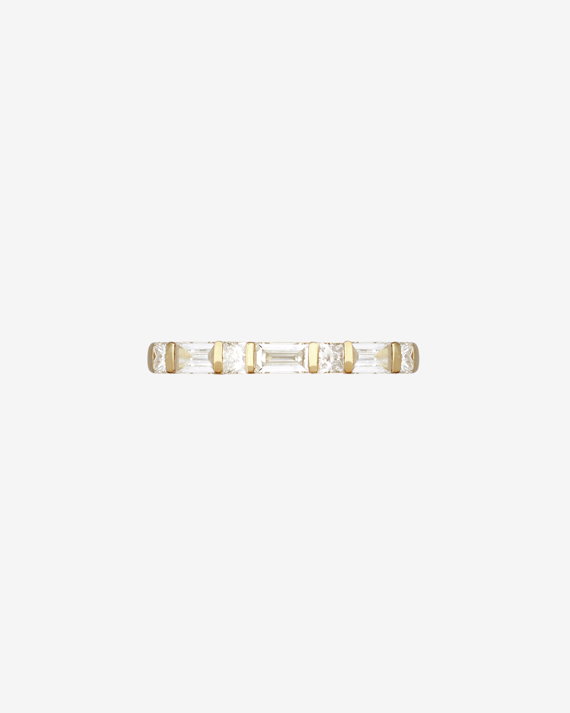 Baguette Band Diamond Solid Gold