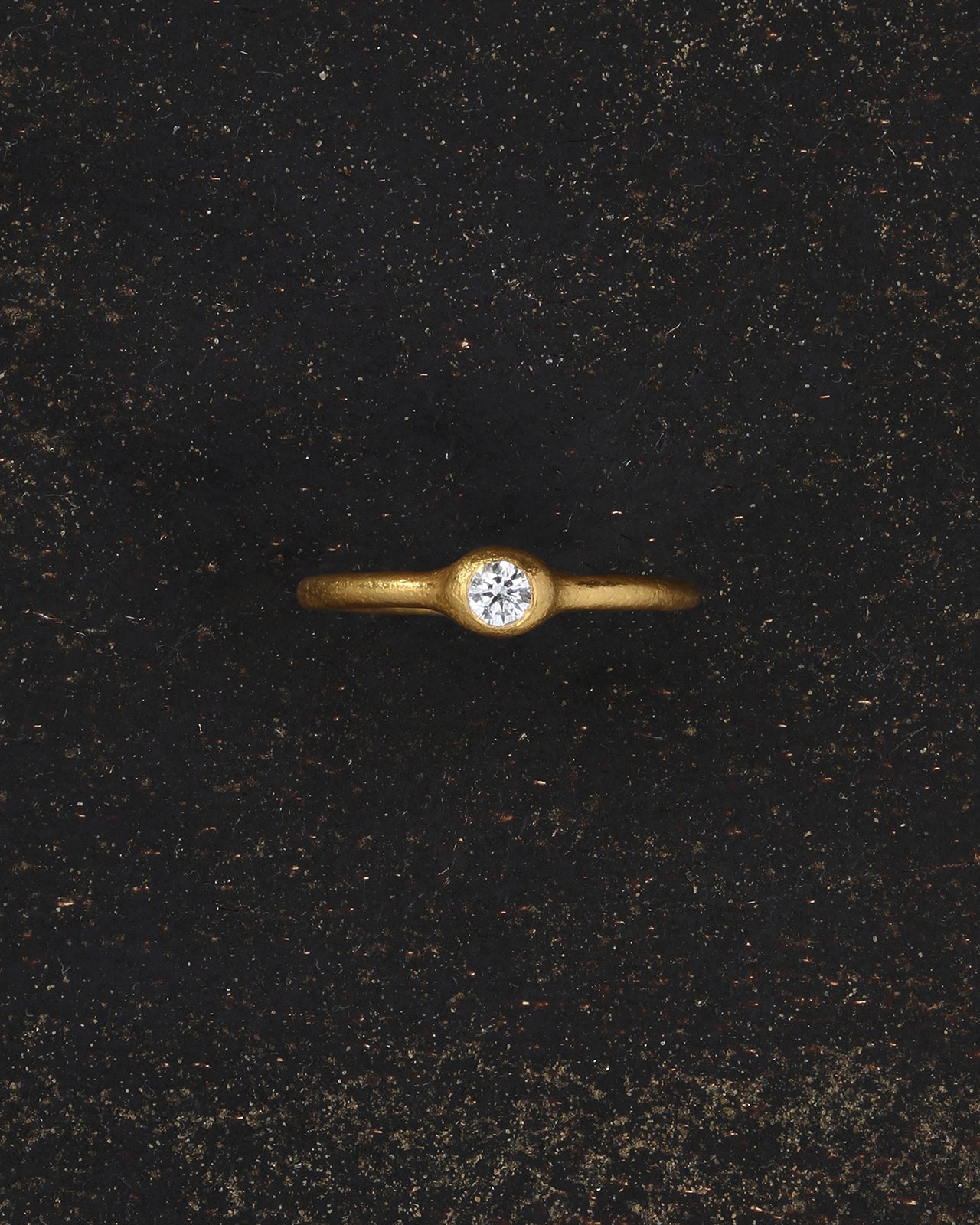 Balsam Solitaire Ring Diamond Solid Gold