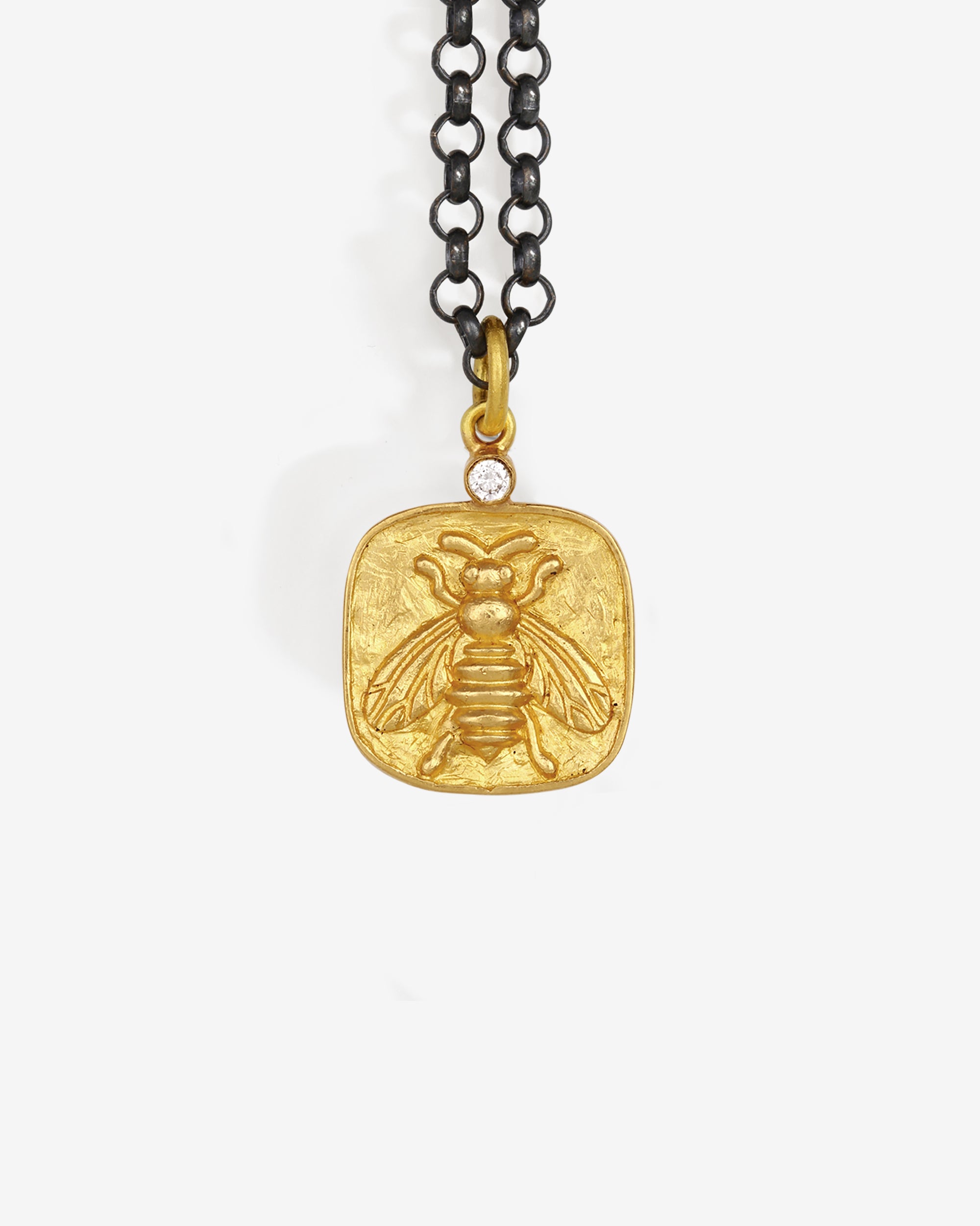 Bee Necklace Solid Gold