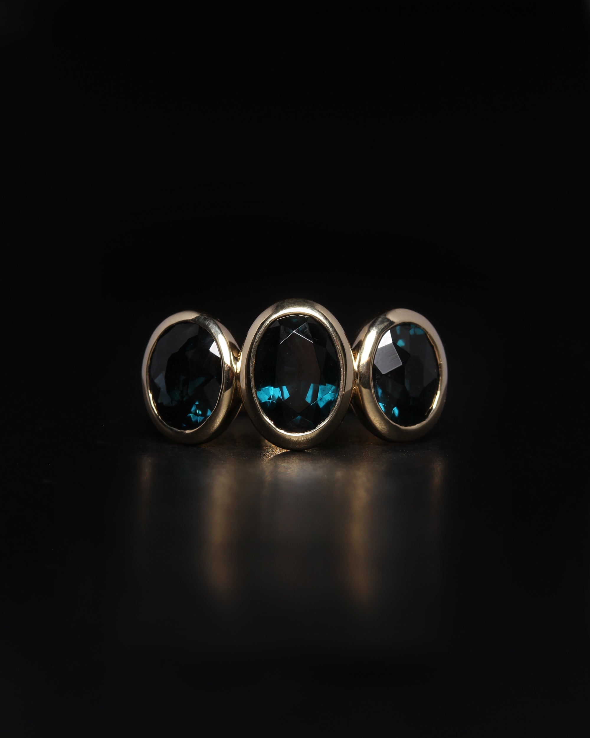 Beloved Trilogy Ring Spinel Solid Gold