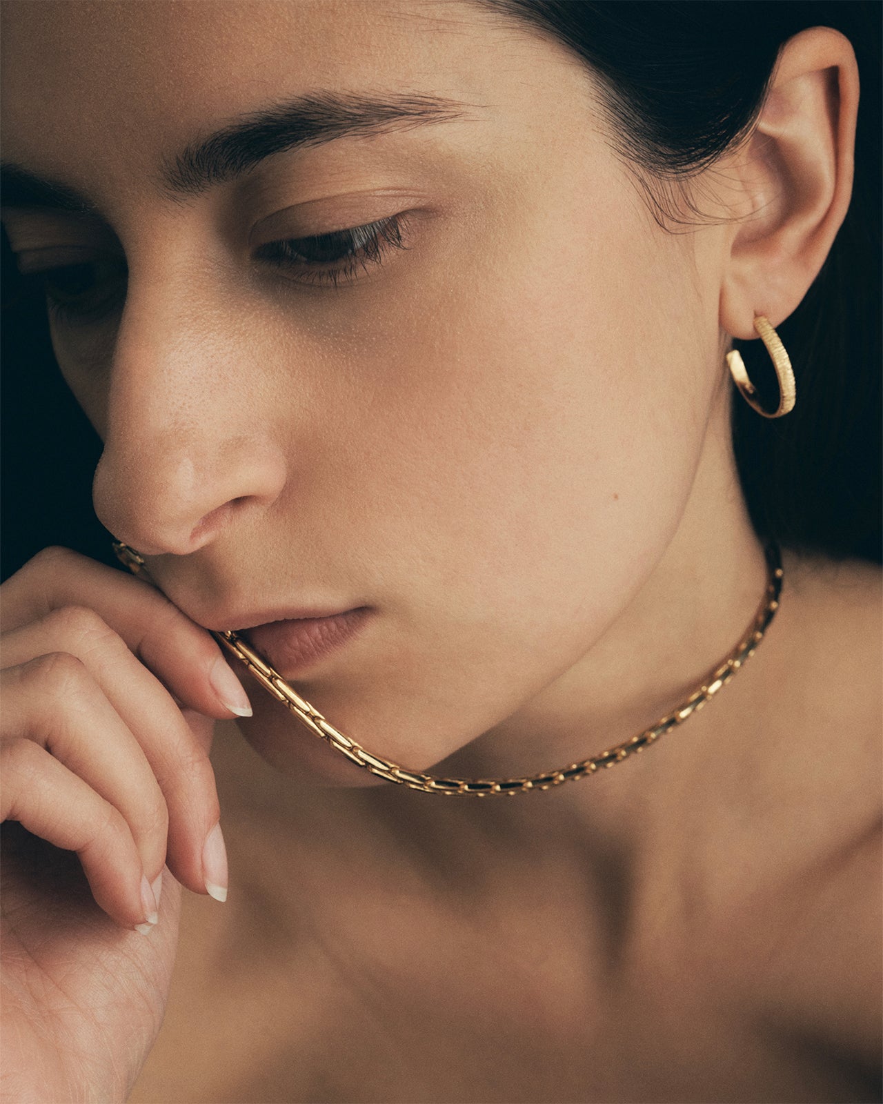 Caria Necklace Large Gold Vermeil