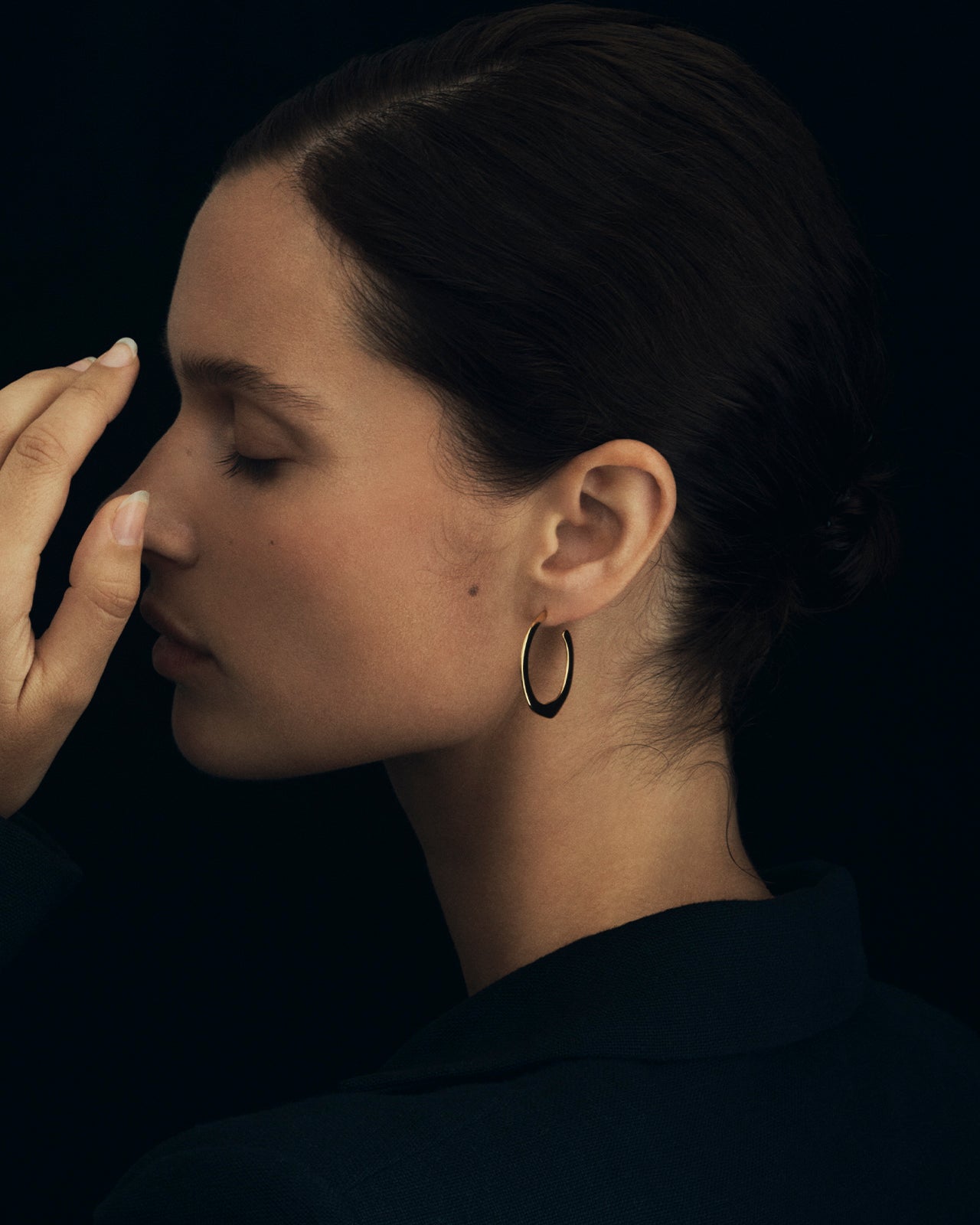 Circe Hoops Medium Gold Vermeil