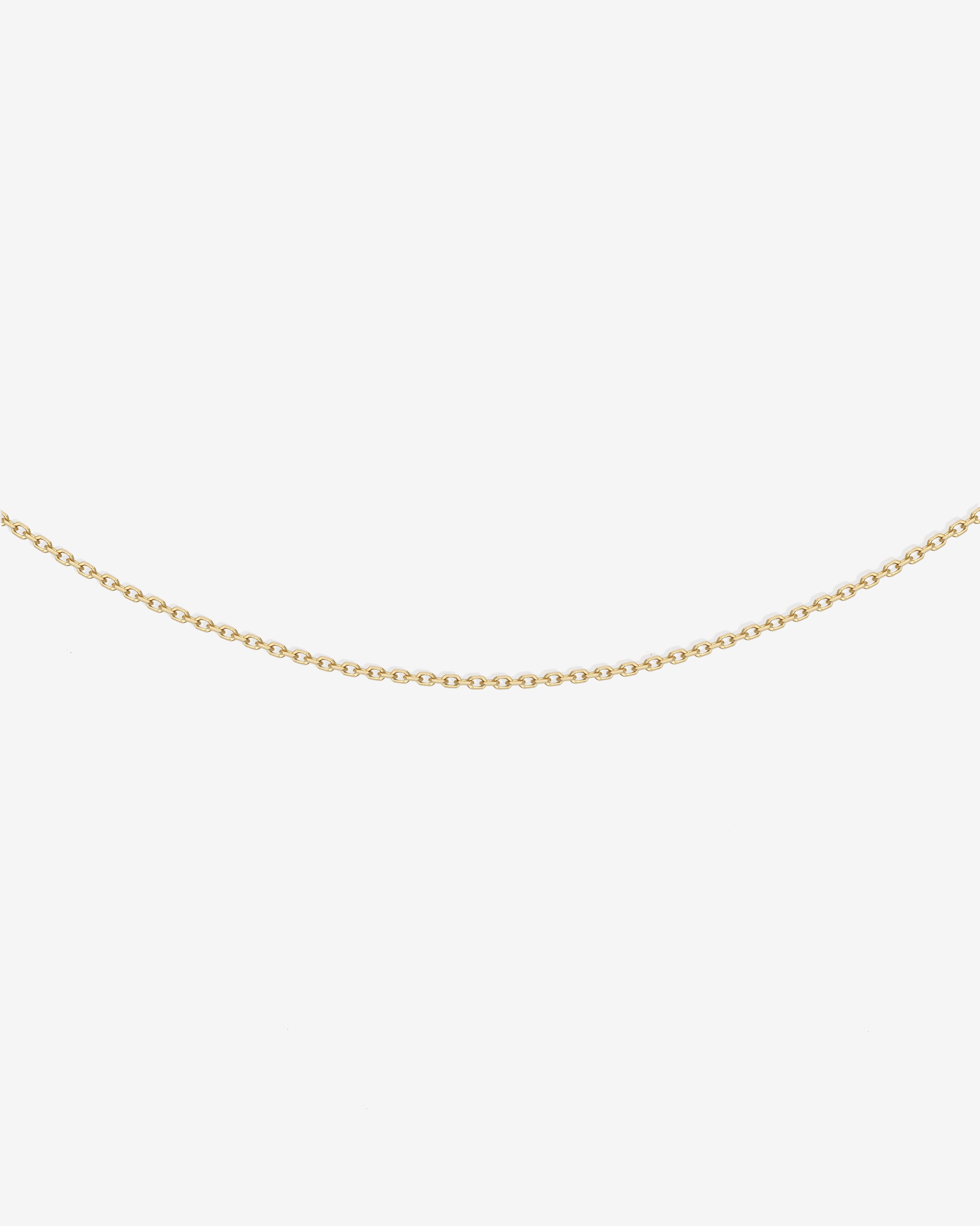 Cable Chain 0.9mm Solid Gold