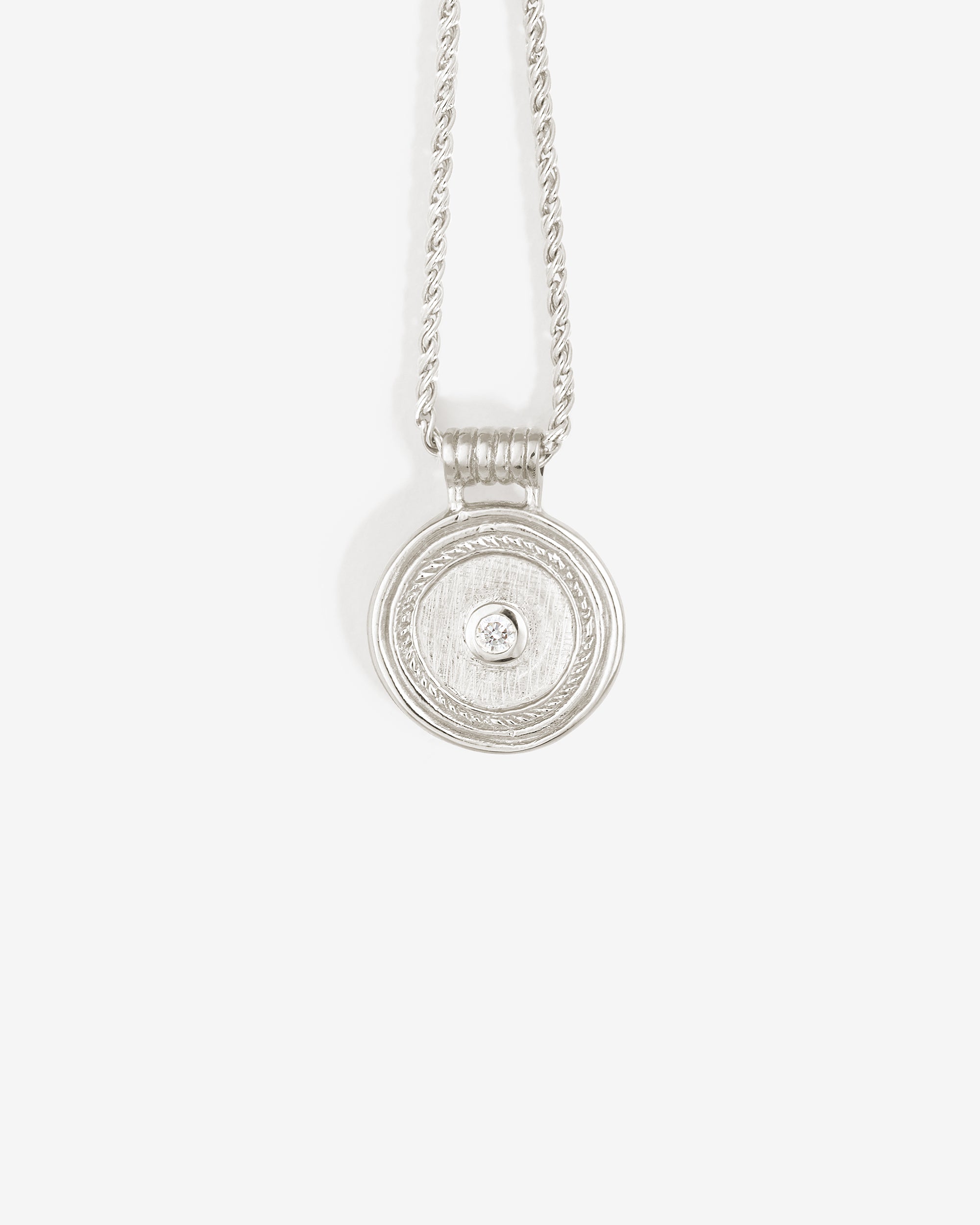 Capella Coin Necklace Silver