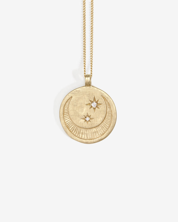 Celeste Necklace White Diamond Solid Gold