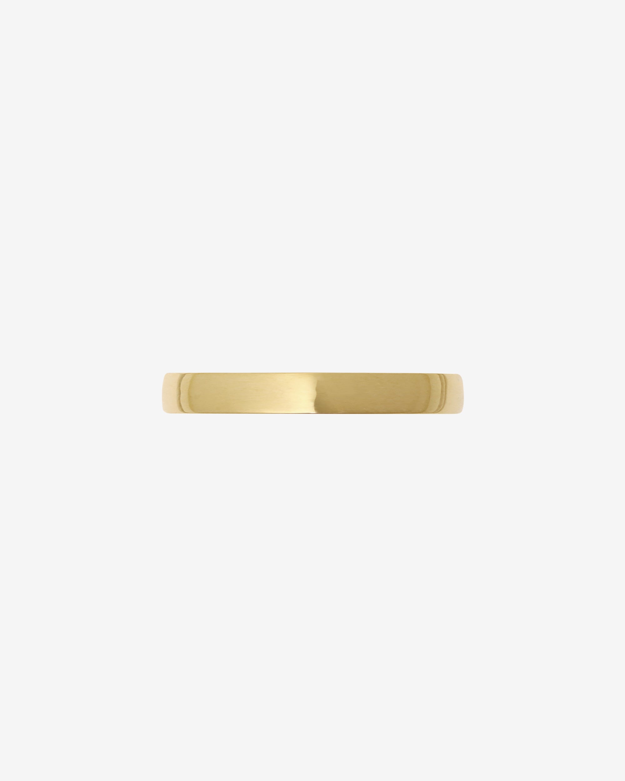 Chevron 3mm Ring Polished Solid Gold