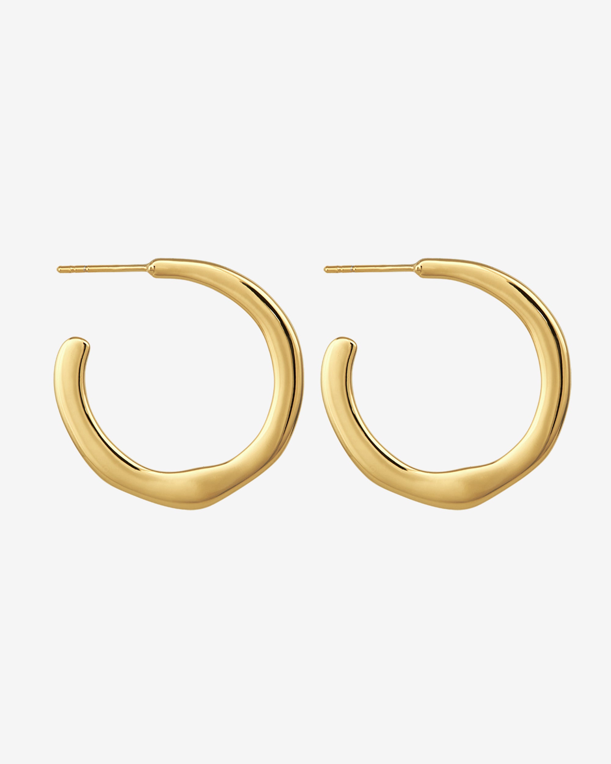 Circe Hoops Medium Gold Vermeil