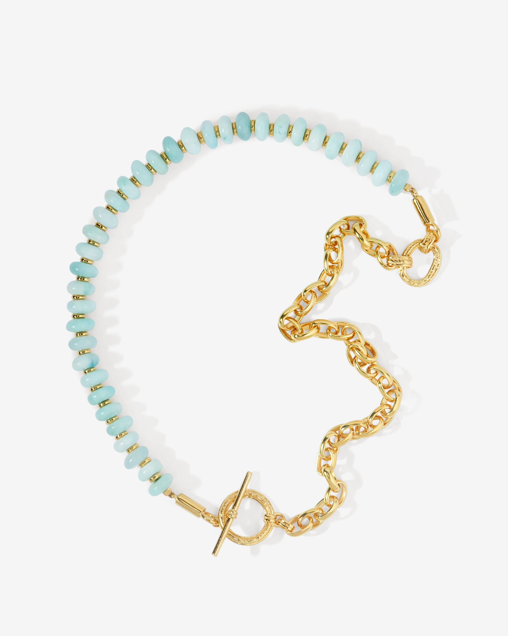Cyan Necklace Gold Vermeil