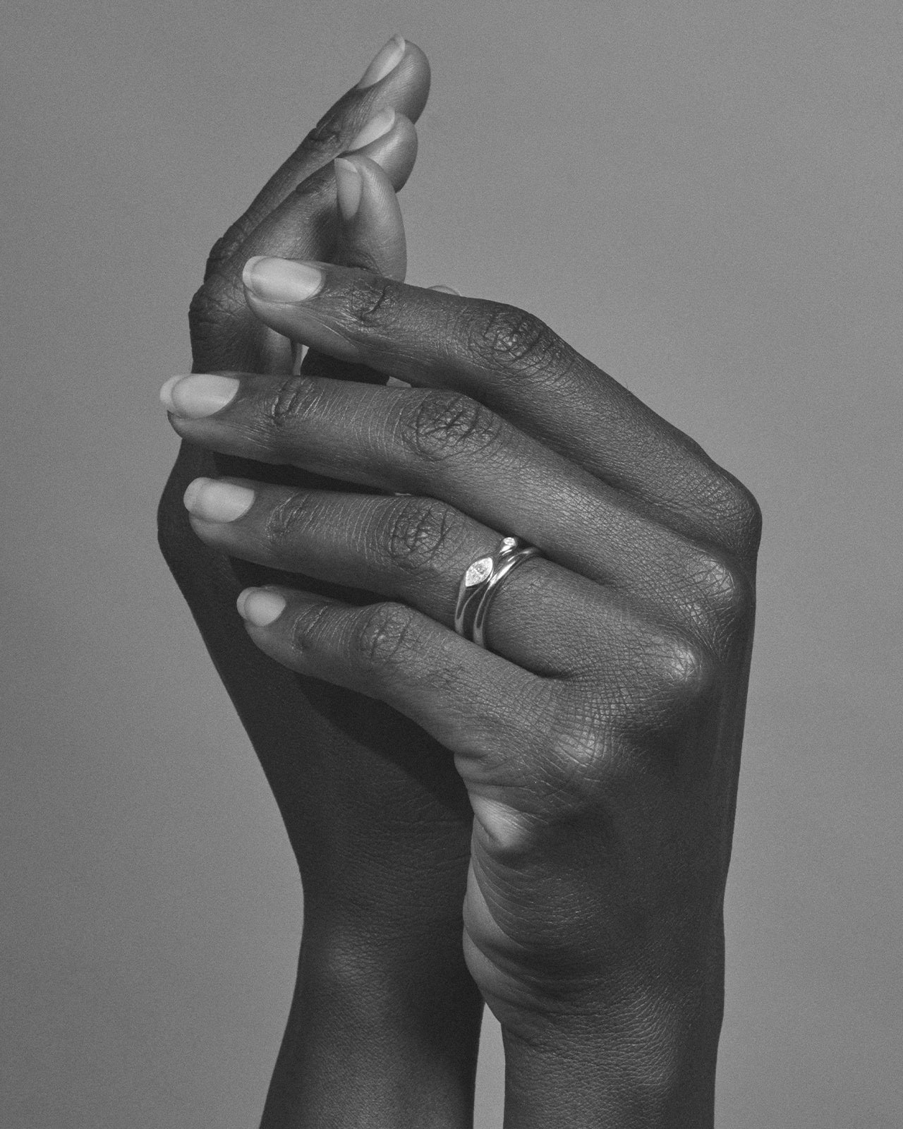 Dua Ring Diamond Solid Gold