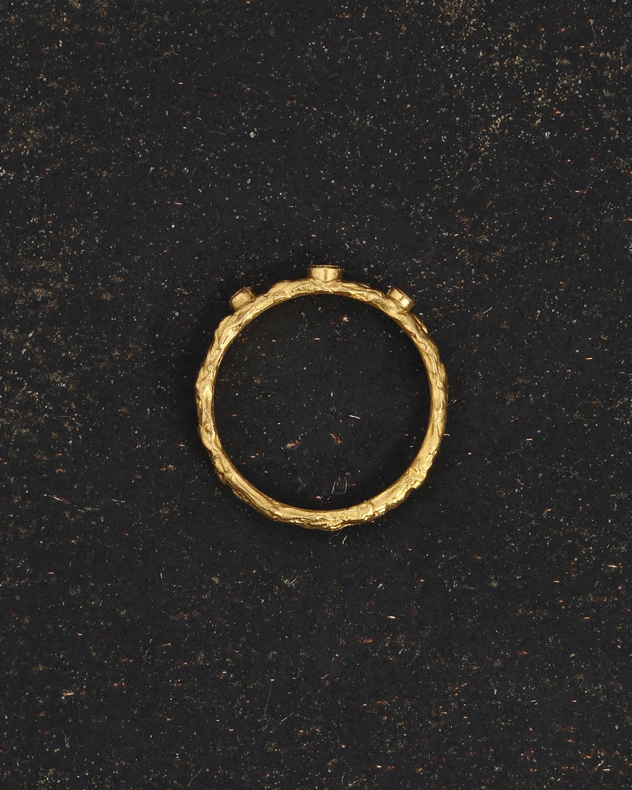 Dalia Ring Blue Sapphire Diamond Solid Gold