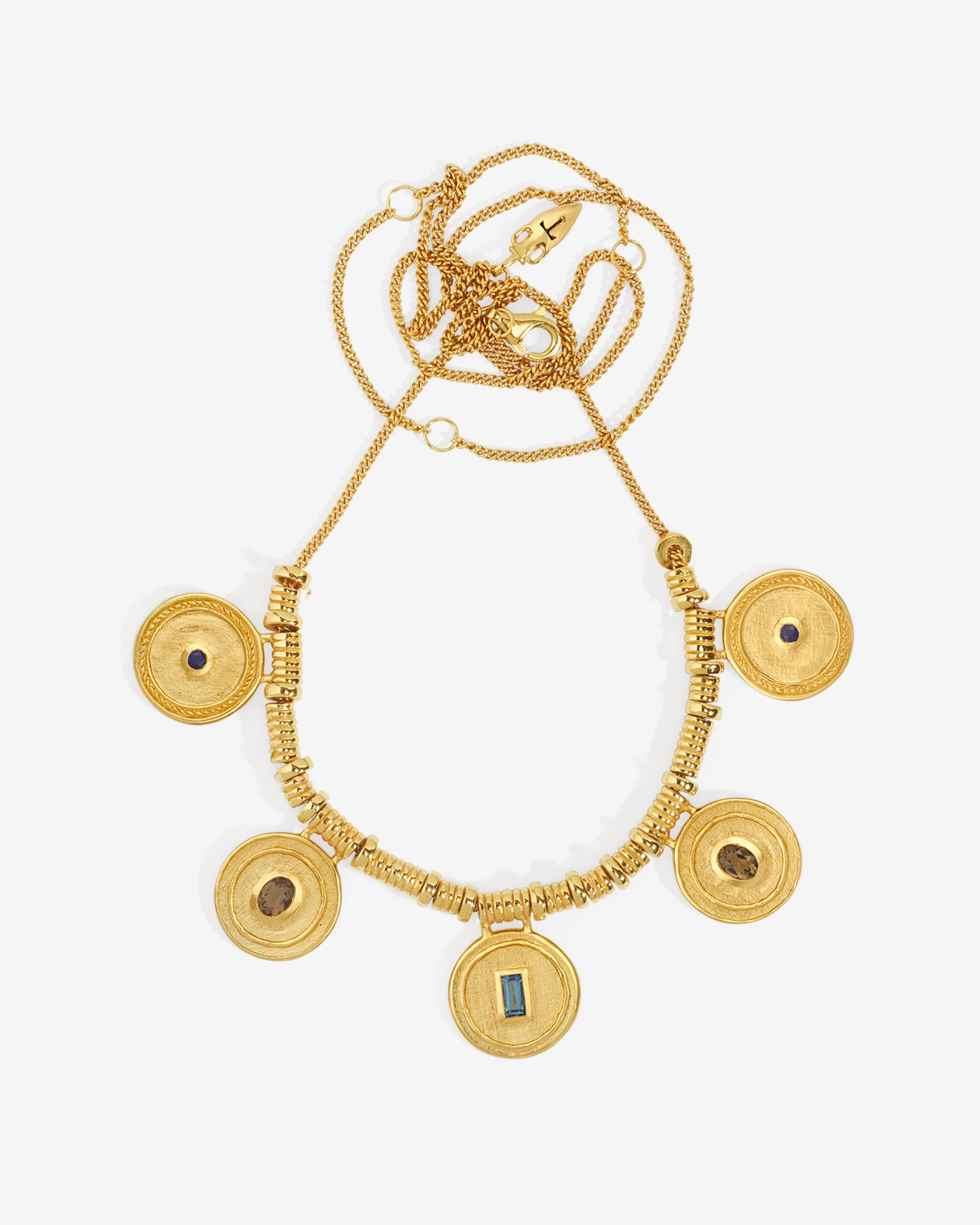 Denarii Statement Necklace Gold Vermeil