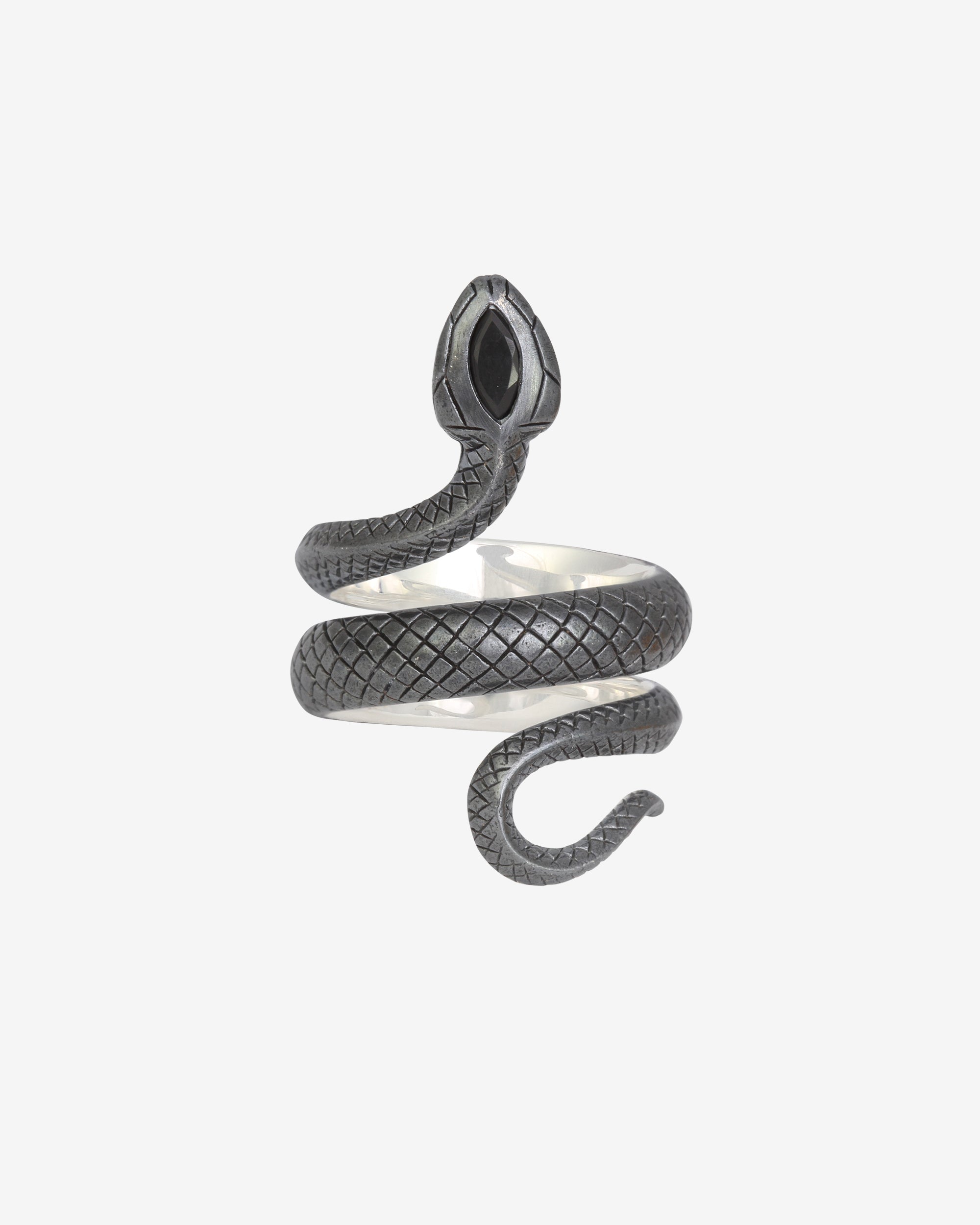 Draco Ring Oxidised Silver