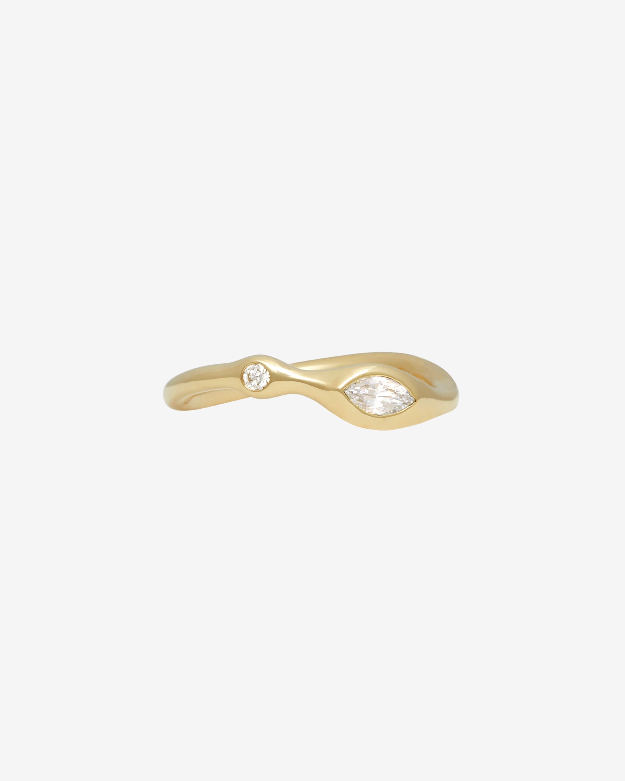 Dua Ring Diamond Solid Gold