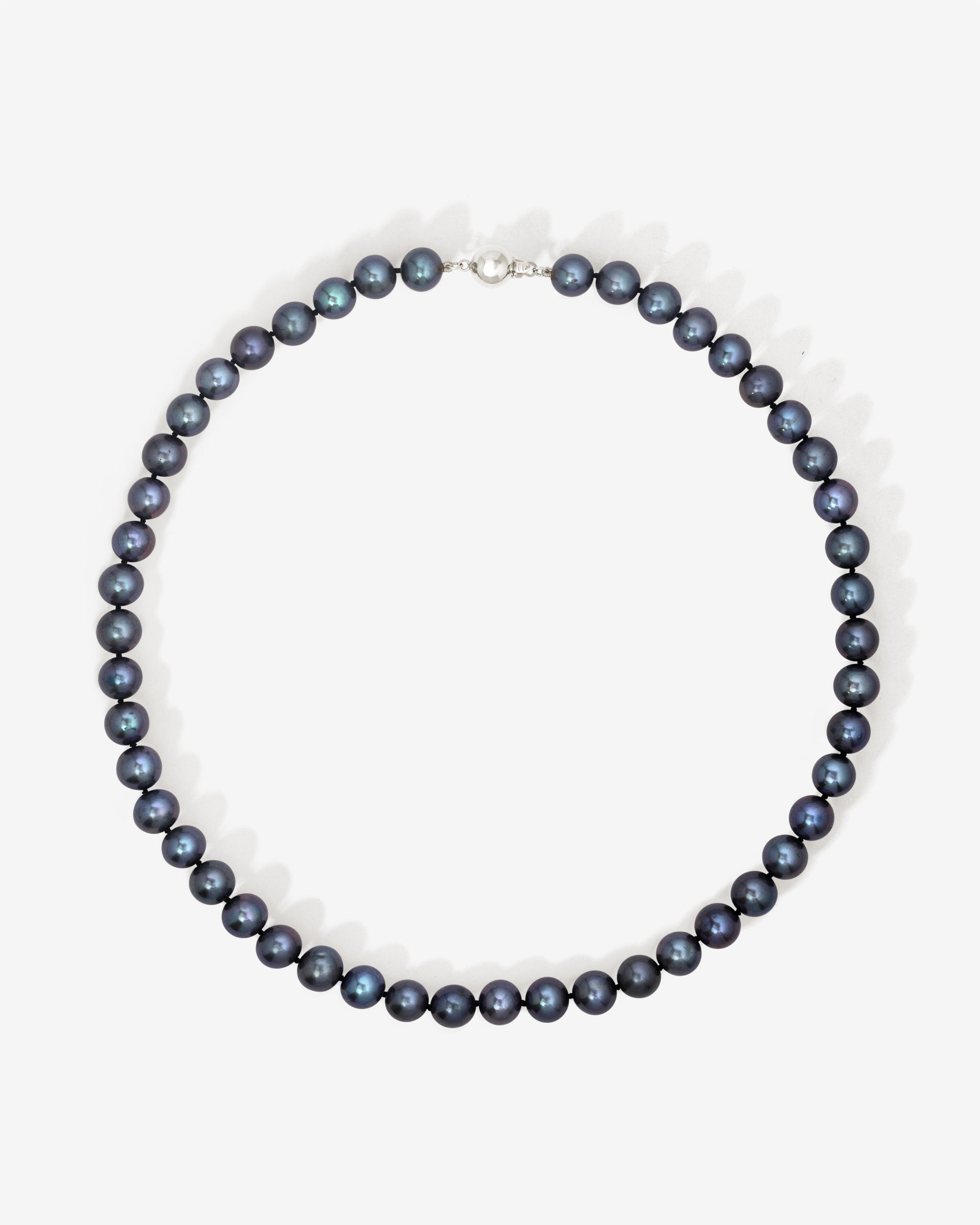 Eclipse Black Pearl Necklace White Gold