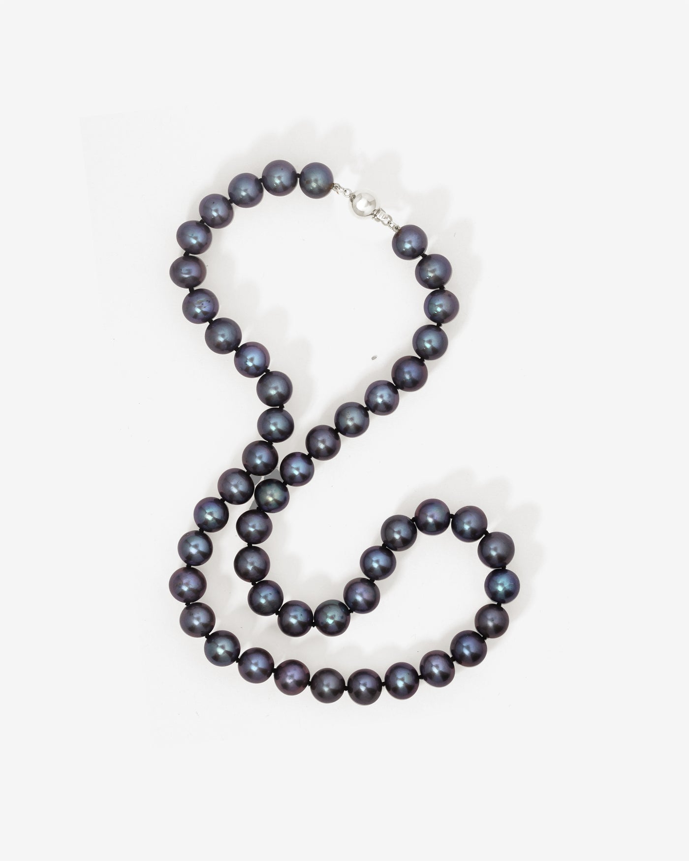 Eclipse Black Pearl Necklace White Gold – Temple of the Sun US
