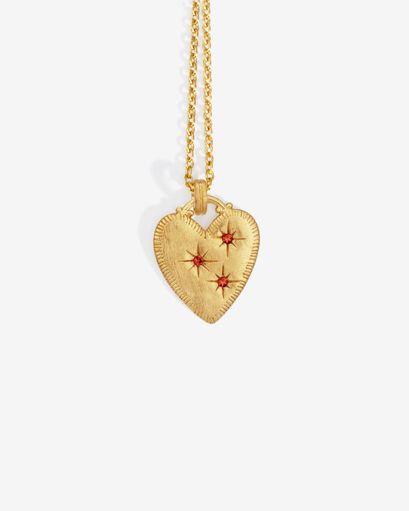 Etti Necklace Ruby Gold Vermeil