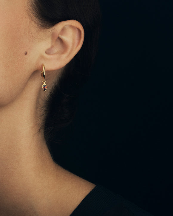 Flame Earrings Gold Vermeil