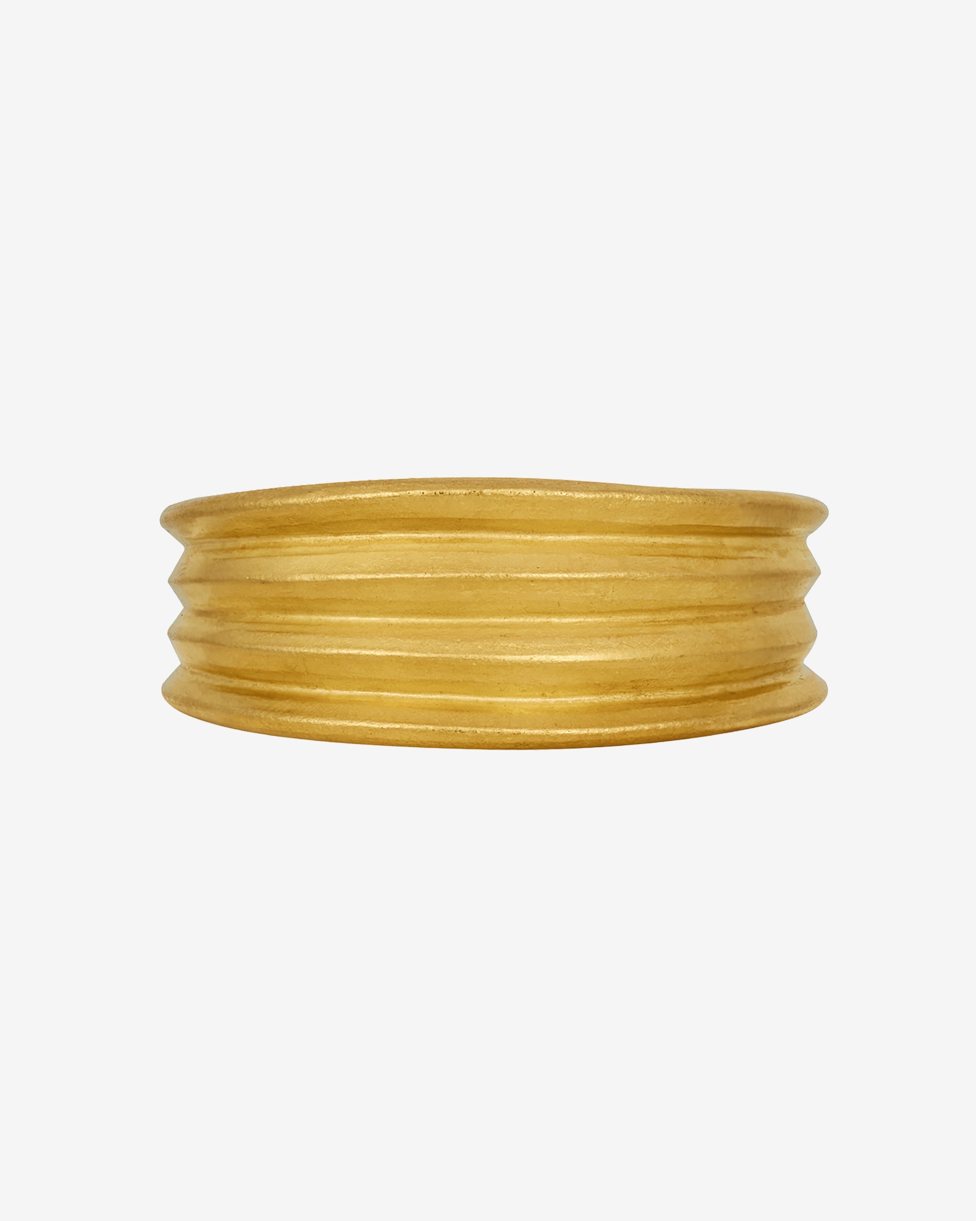 Fluted Cuff Solid Gold