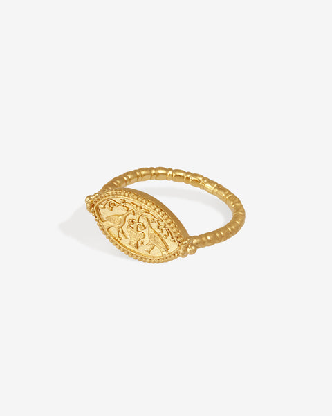 Gaia Ring Gold Vermeil – Temple of the Sun US