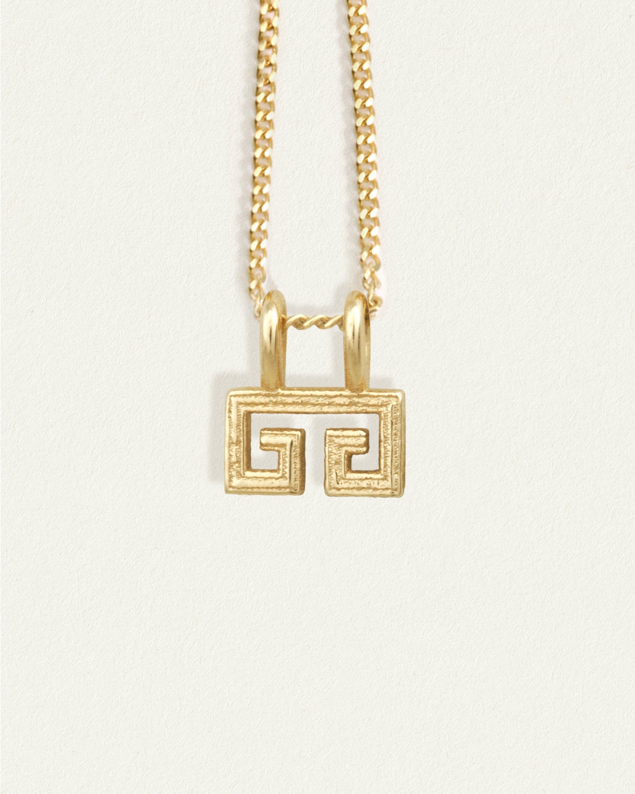 Greek Key Necklace Solid Gold – Temple of the Sun US