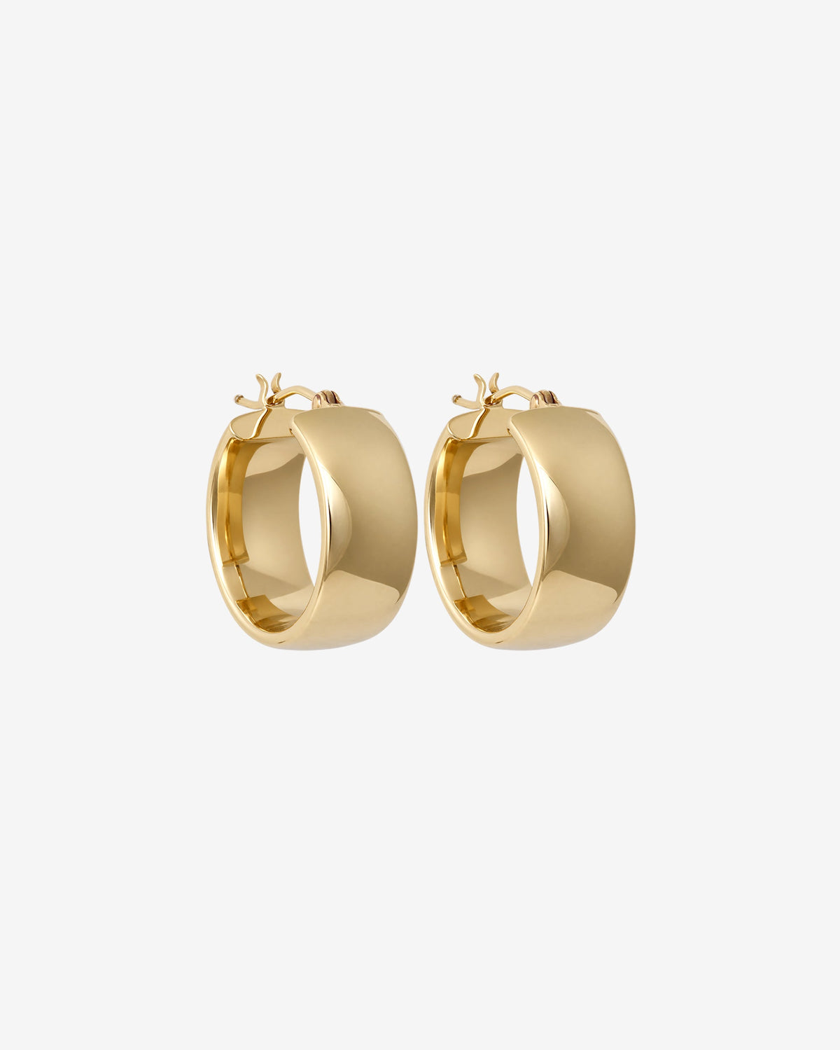 Greta Hoops Solid Gold