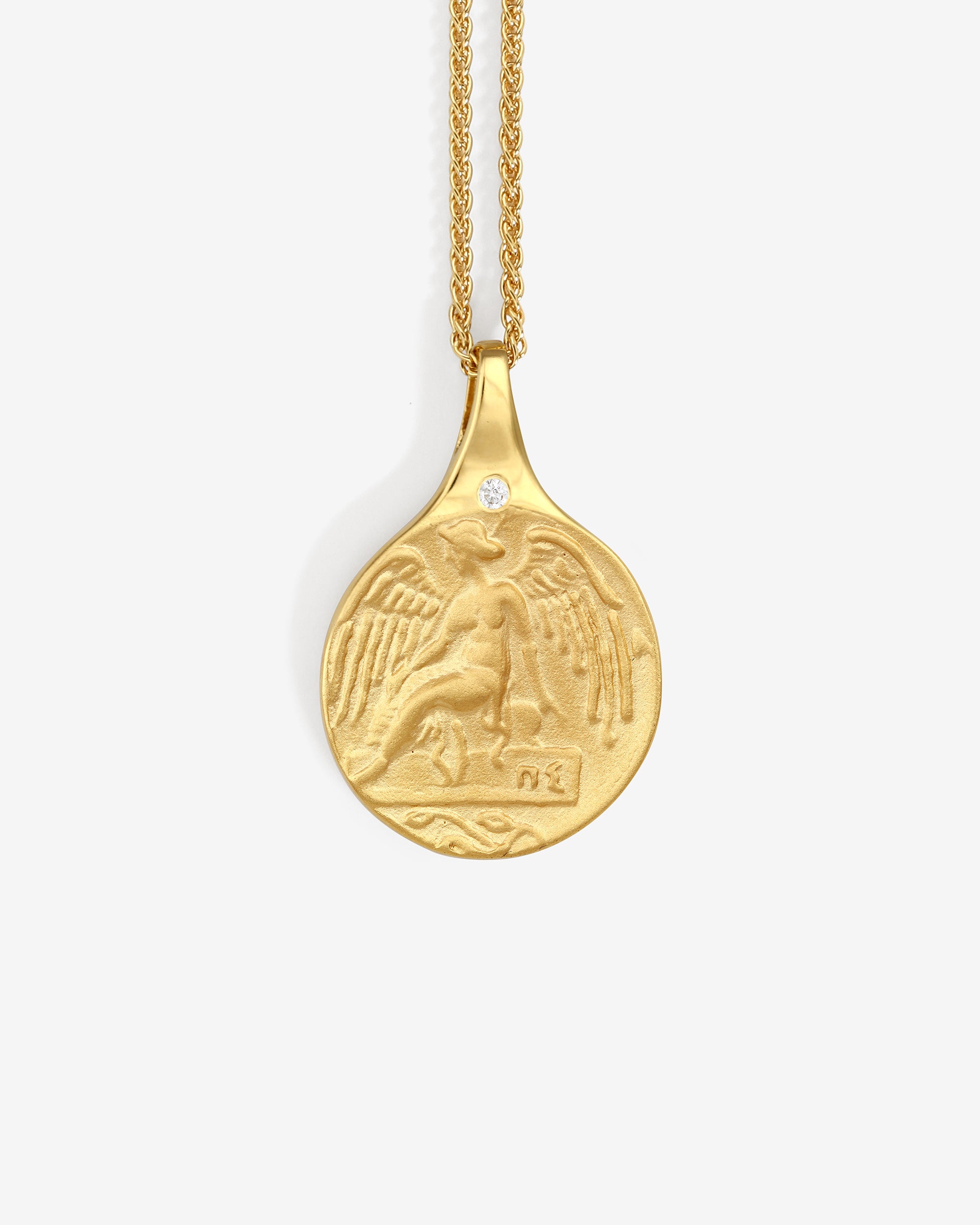 Guardian Angel Necklace Gold Vermeil