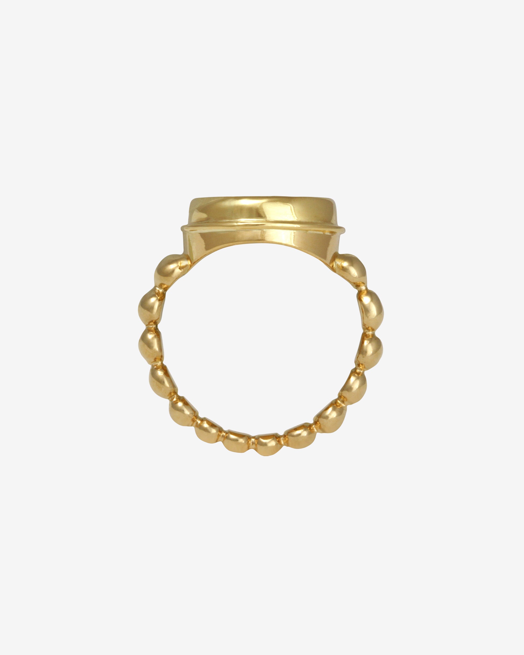 Hatti Ring Onyx Intaglio Solid Gold