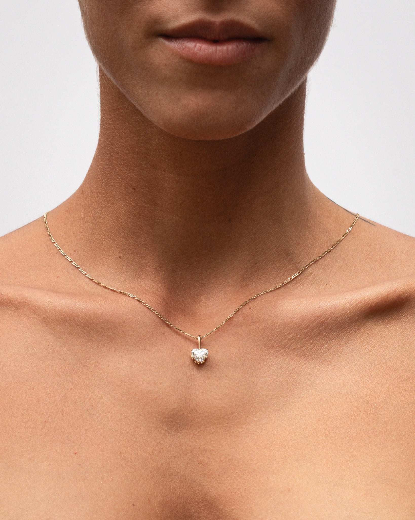 Astra Heart Pendant Diamond Solid Gold