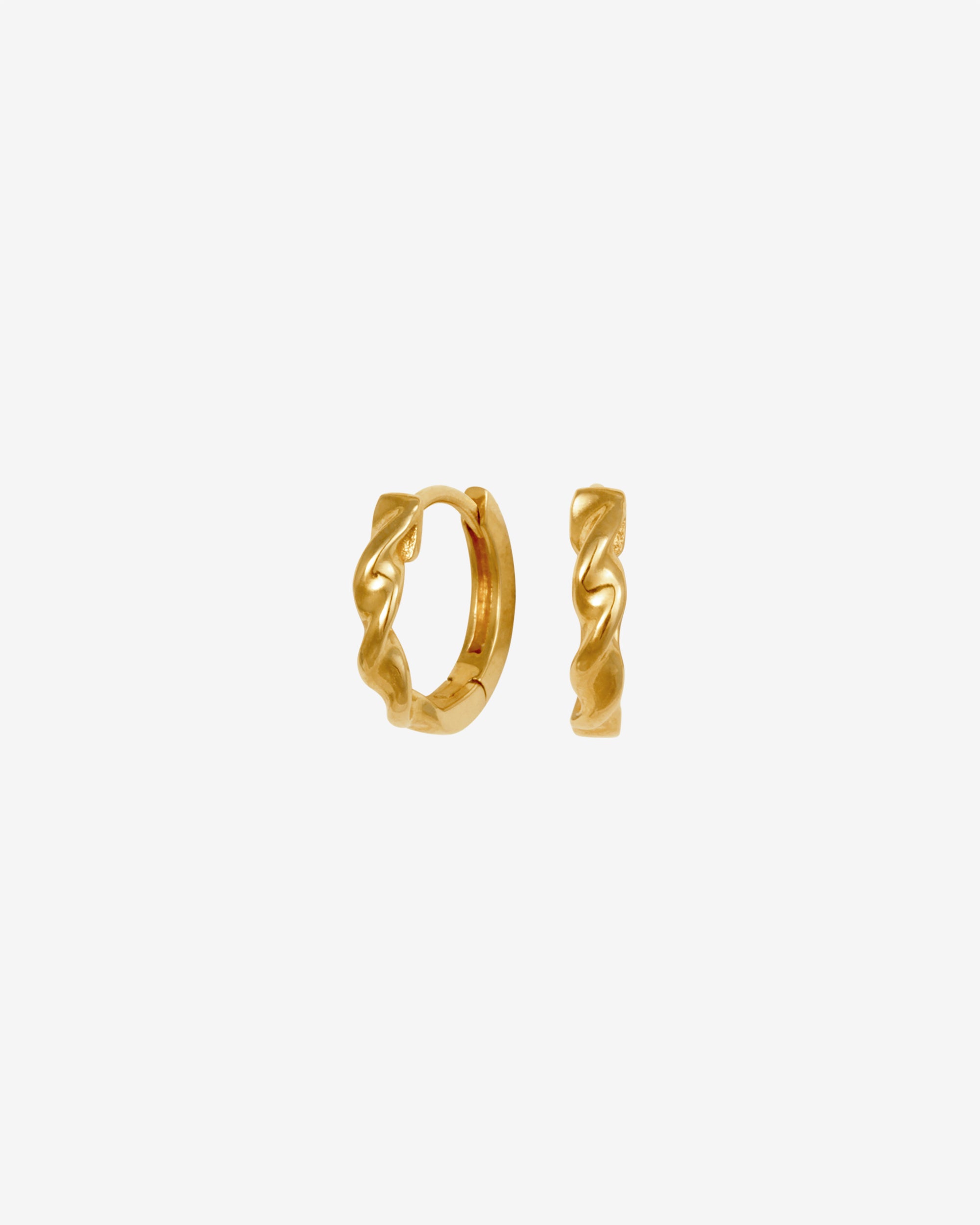 Helix Huggie Earrings Gold Vermeil