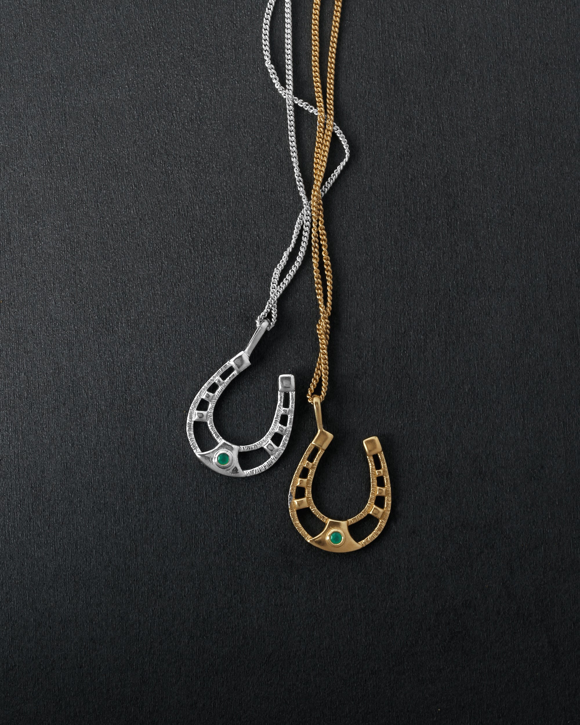 Horseshoe Necklace Silver