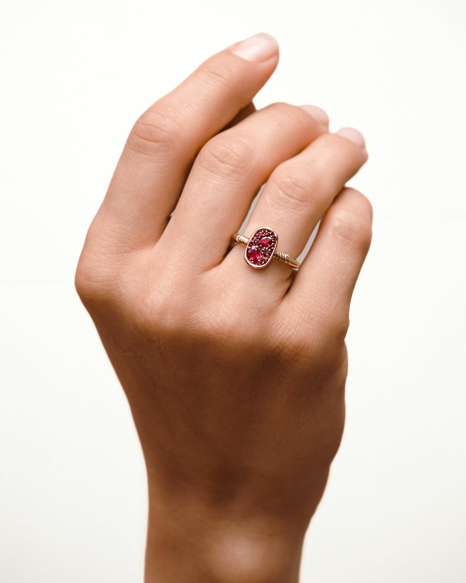 Illume Ring Ruby Solid Gold