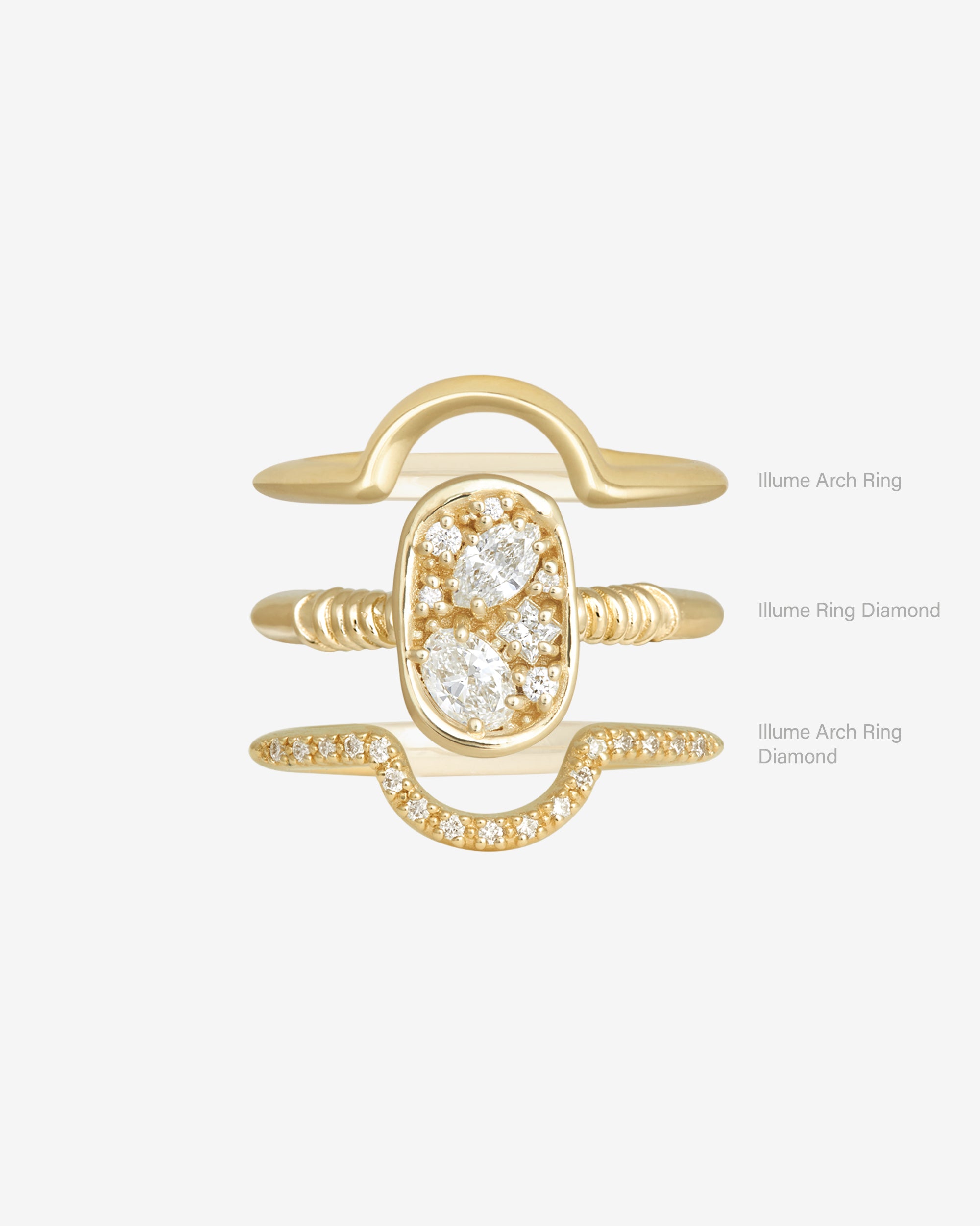 Illume Arch Ring Solid Gold