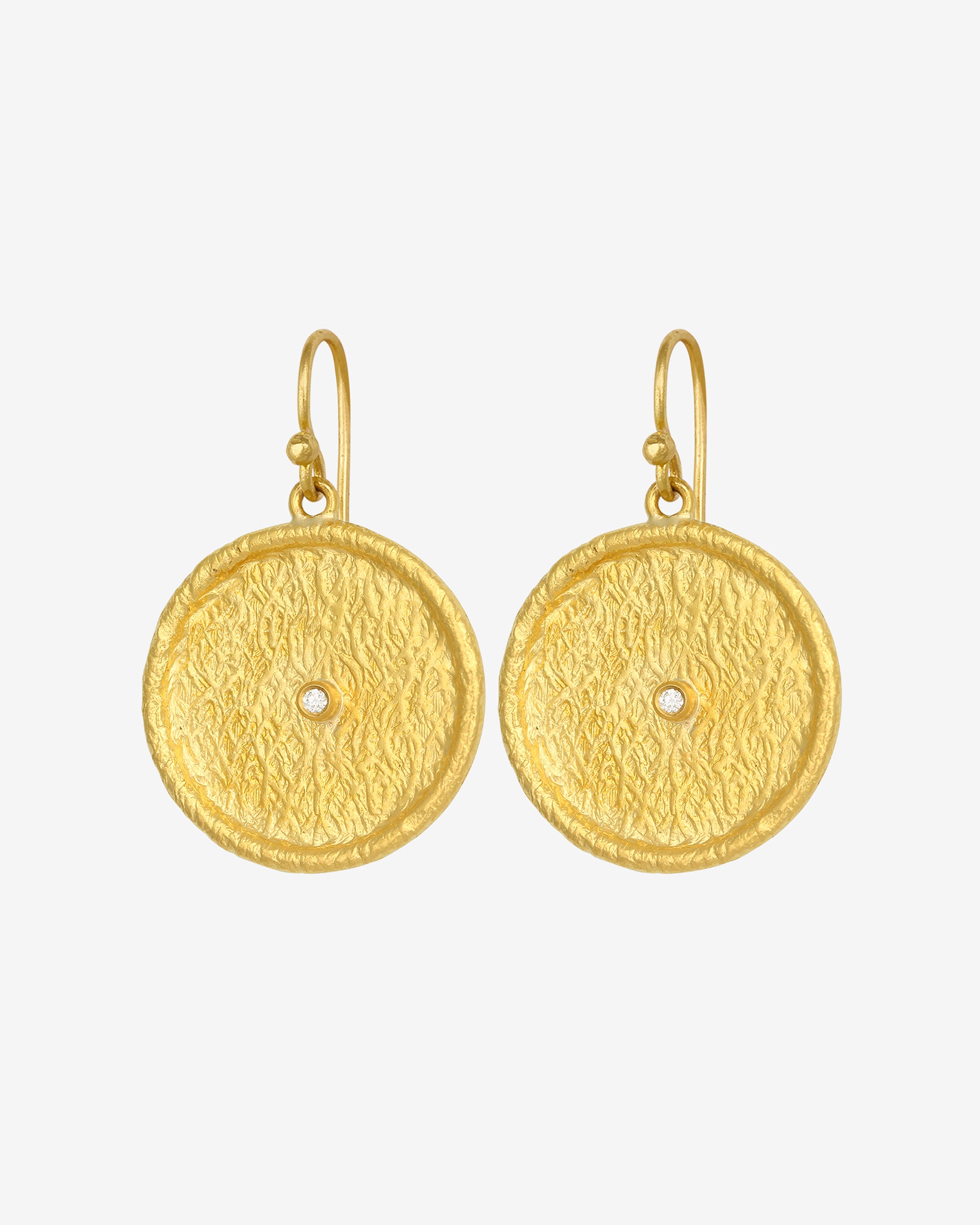 Ishtar Drop Earrings Diamond Solid Gold