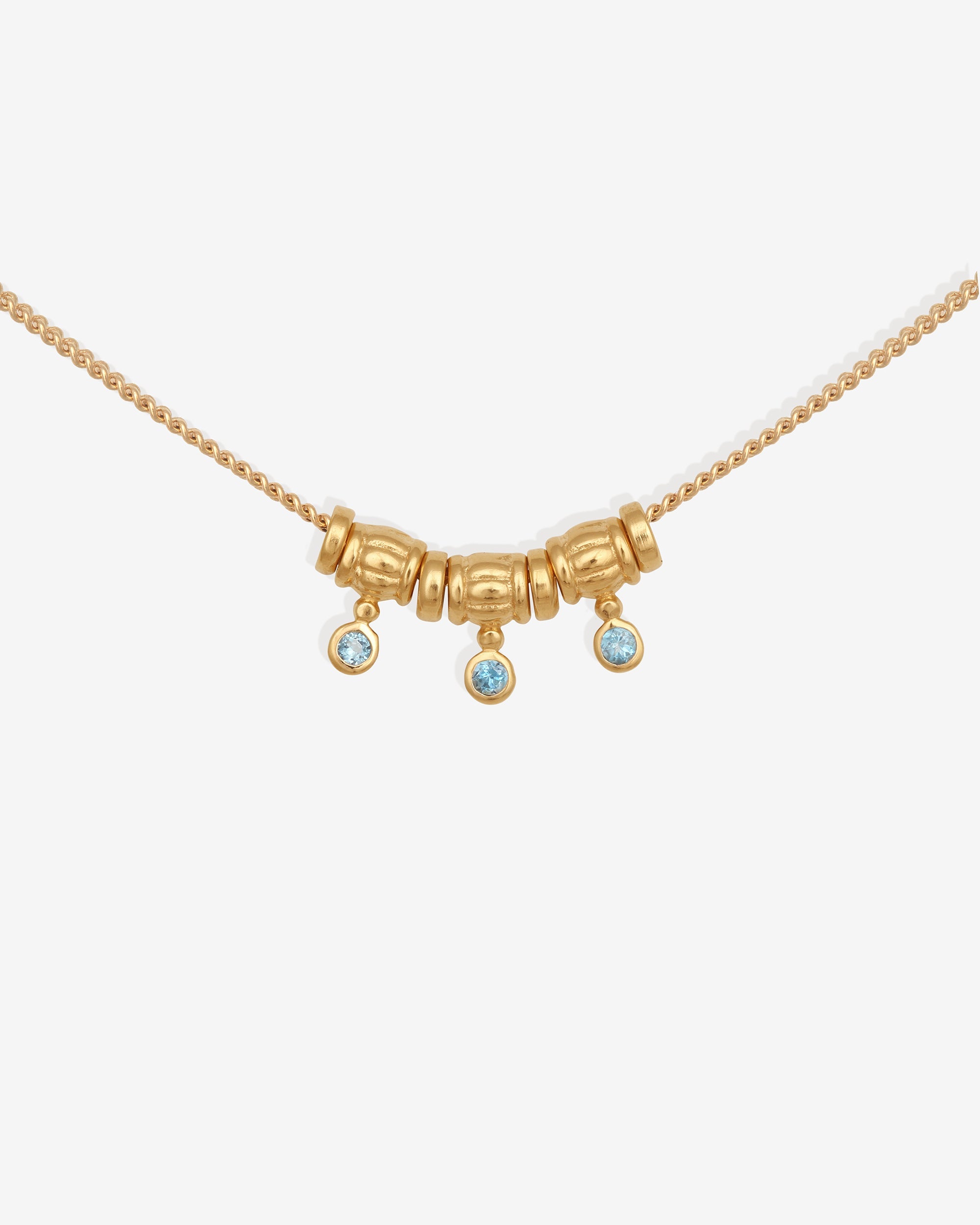 Isla Necklace Gold Vermeil set with topaz