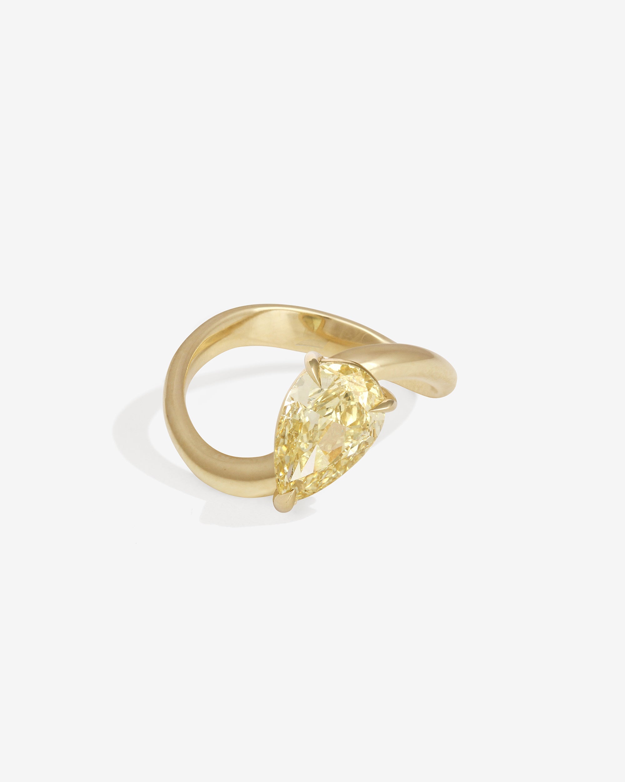 Ivy Ring Yellow Diamond Solid Gold
