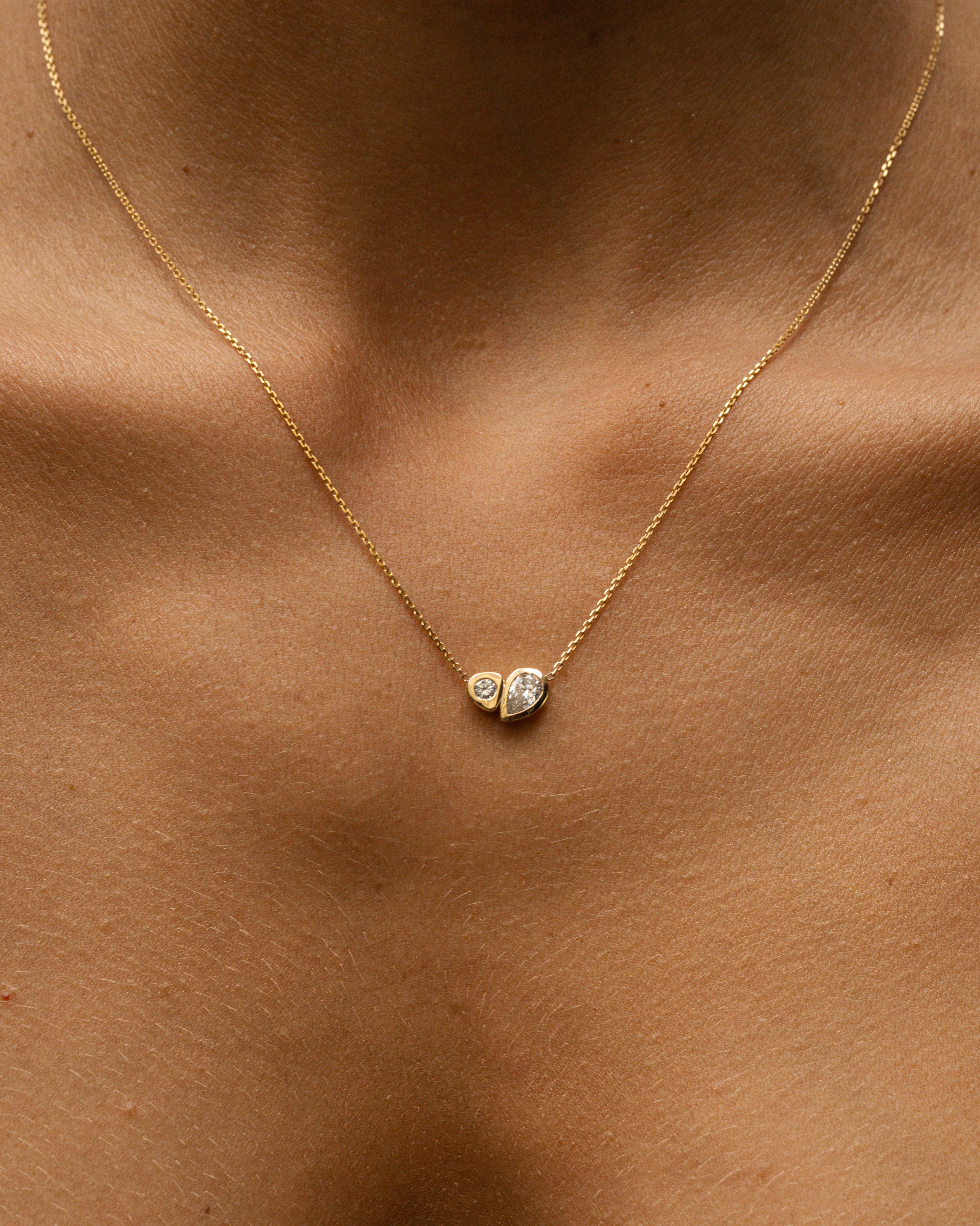 Synergy Necklace Diamond Solid Gold