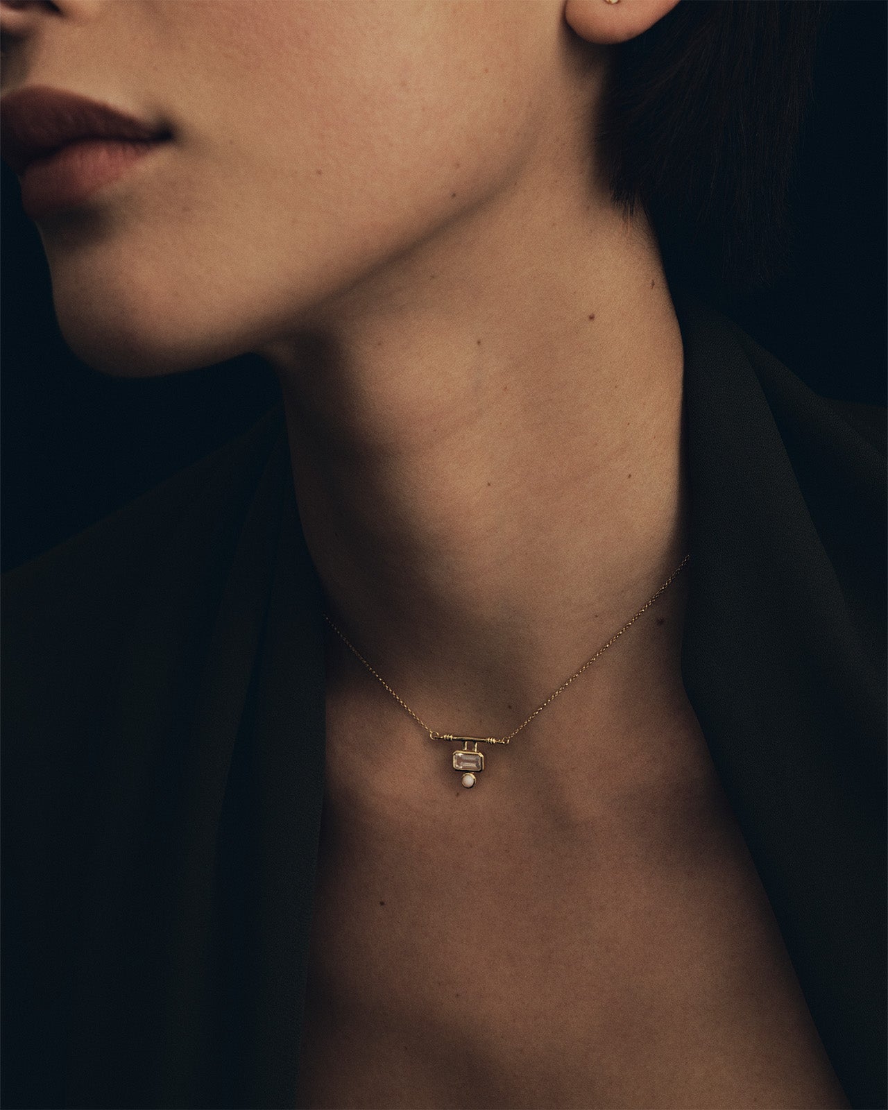 Joy Necklace Rose Quartz Gold Vermeil