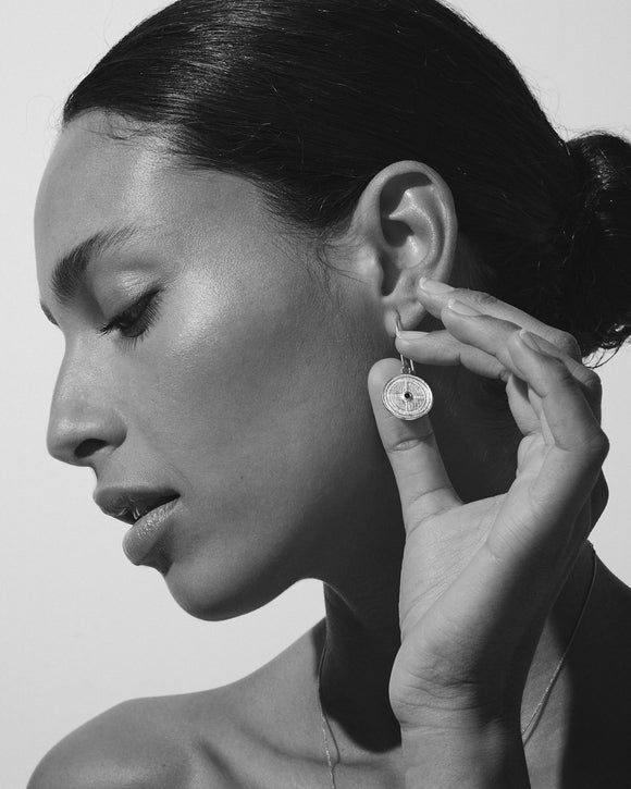 Silver Earrings Temple of the Sun US