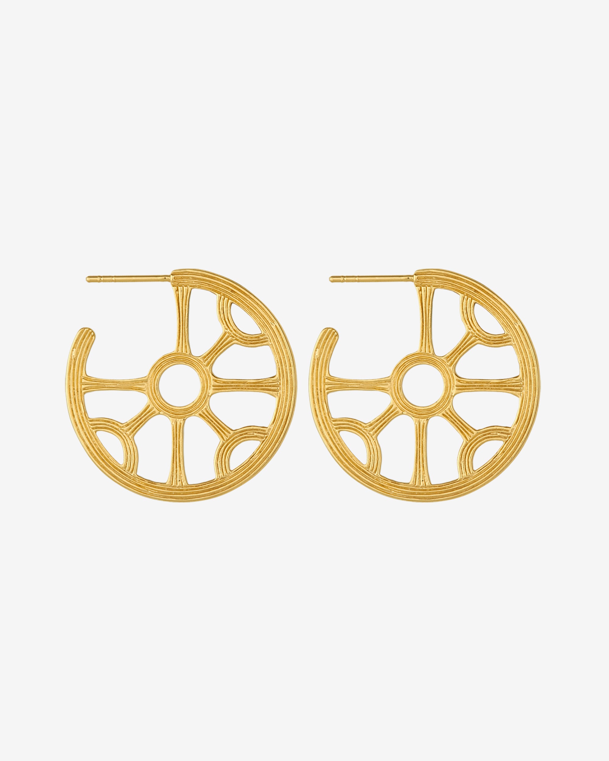 Kalinda Hoops Gold Vermeil