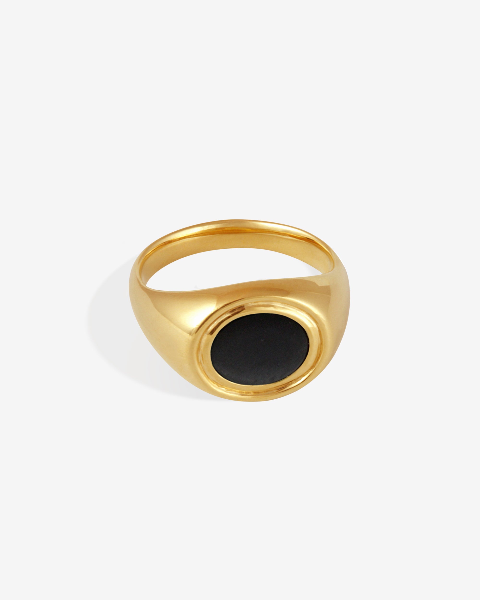Kosmos Ring Onyx Gold Vermeil