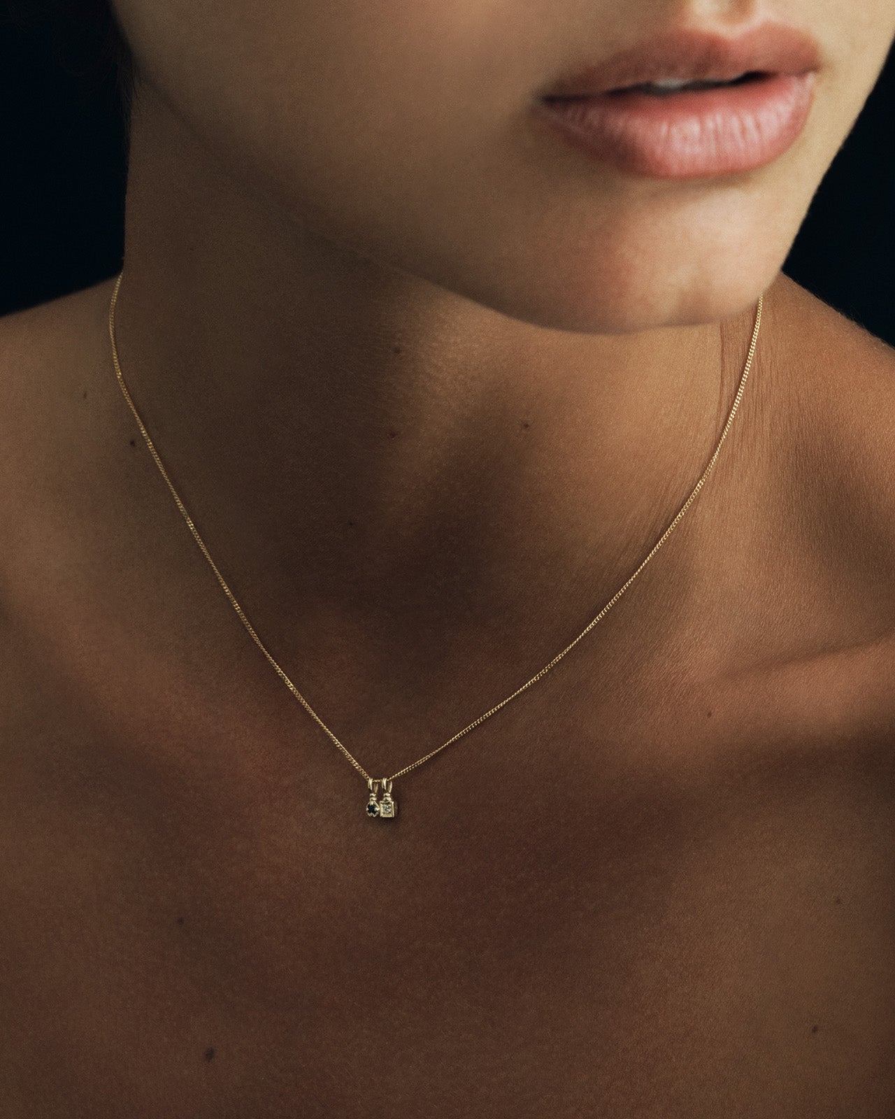 Lenci Necklace Sapphire Solid Gold