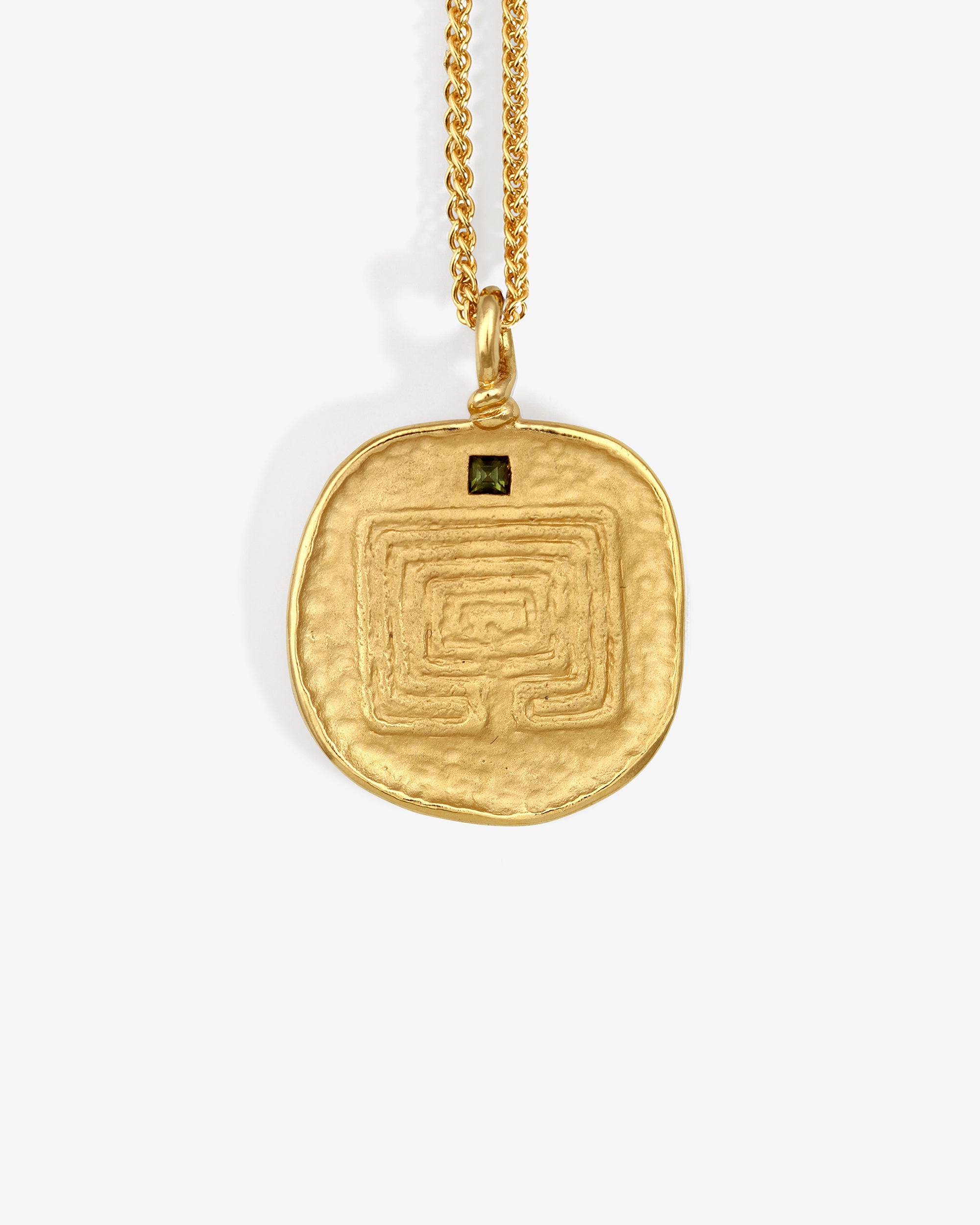 Labyrinth Necklace Gold Vermeil