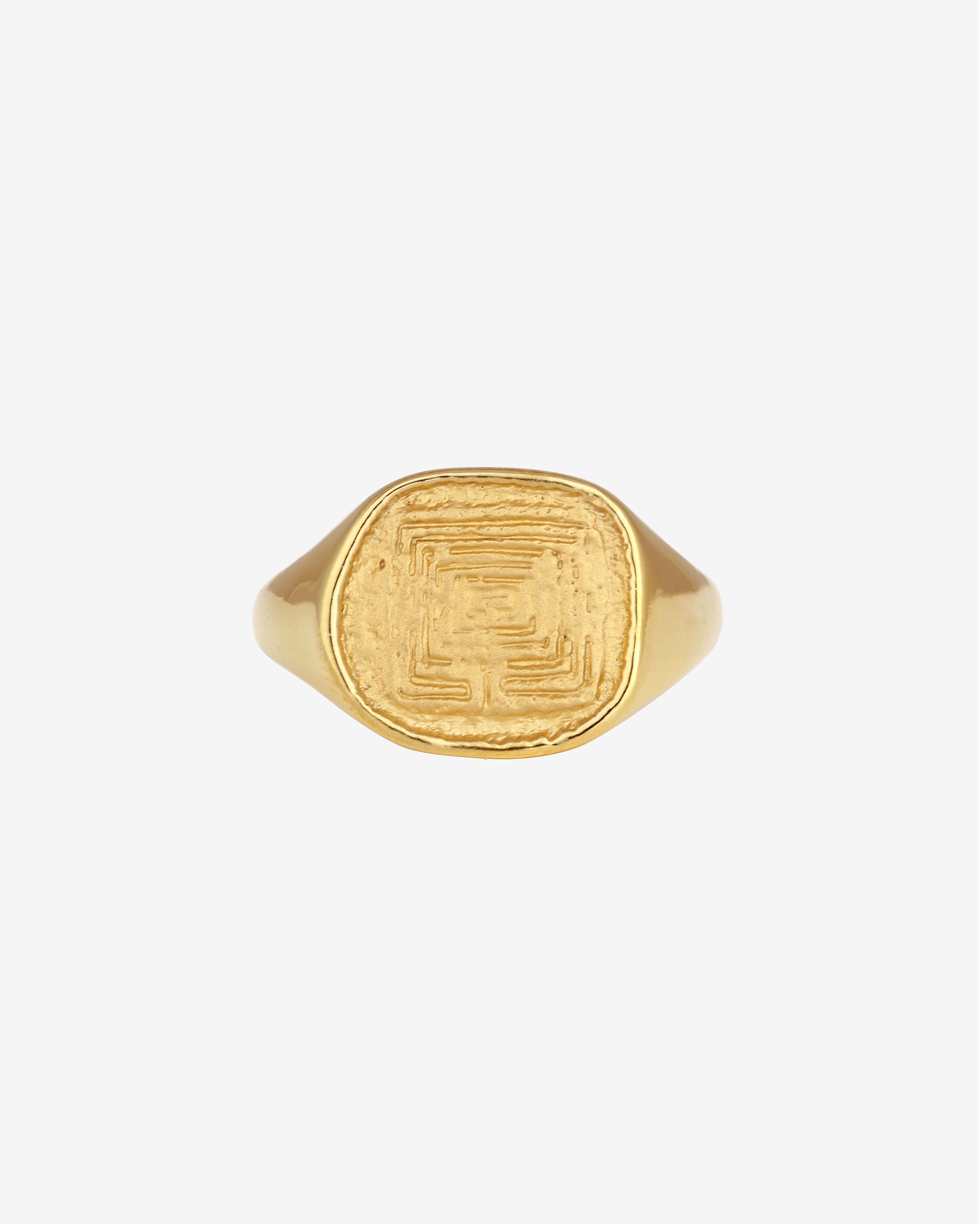 Labyrinth Ring Gold Vermeil